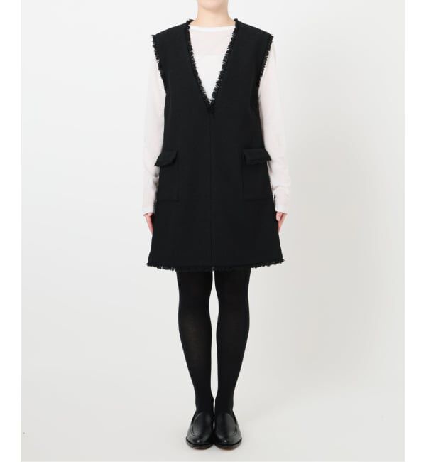  「【洗える】ツイードミニジャンスカ」|ワンピース|