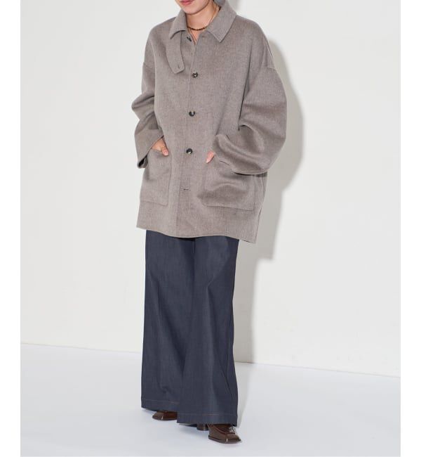 GRISE「GRISE6cmレザースクエアヒールローファー」|パンプス|