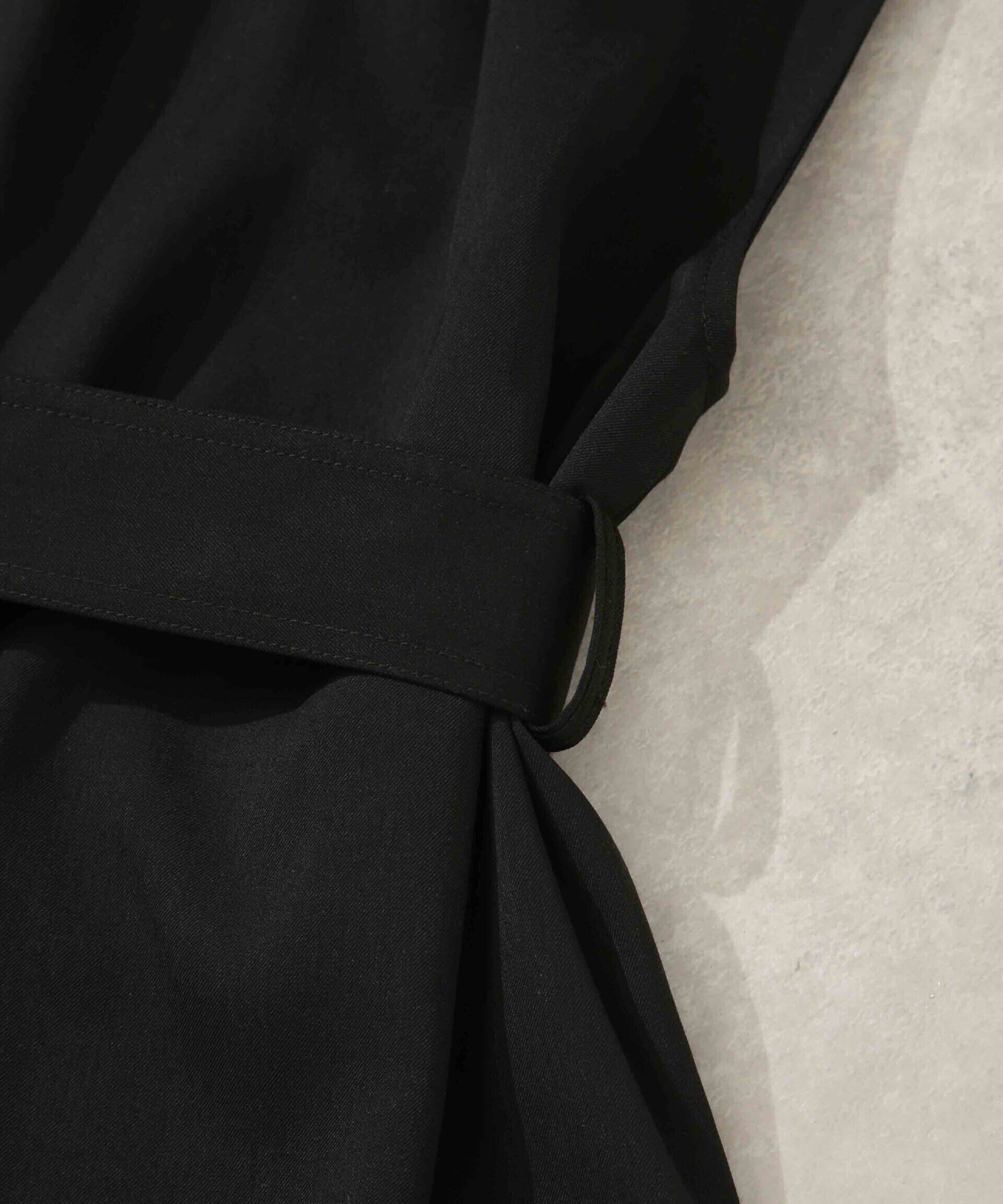 nano･universe「ベルト付きスタンドベスト」|ベスト・ジレ|