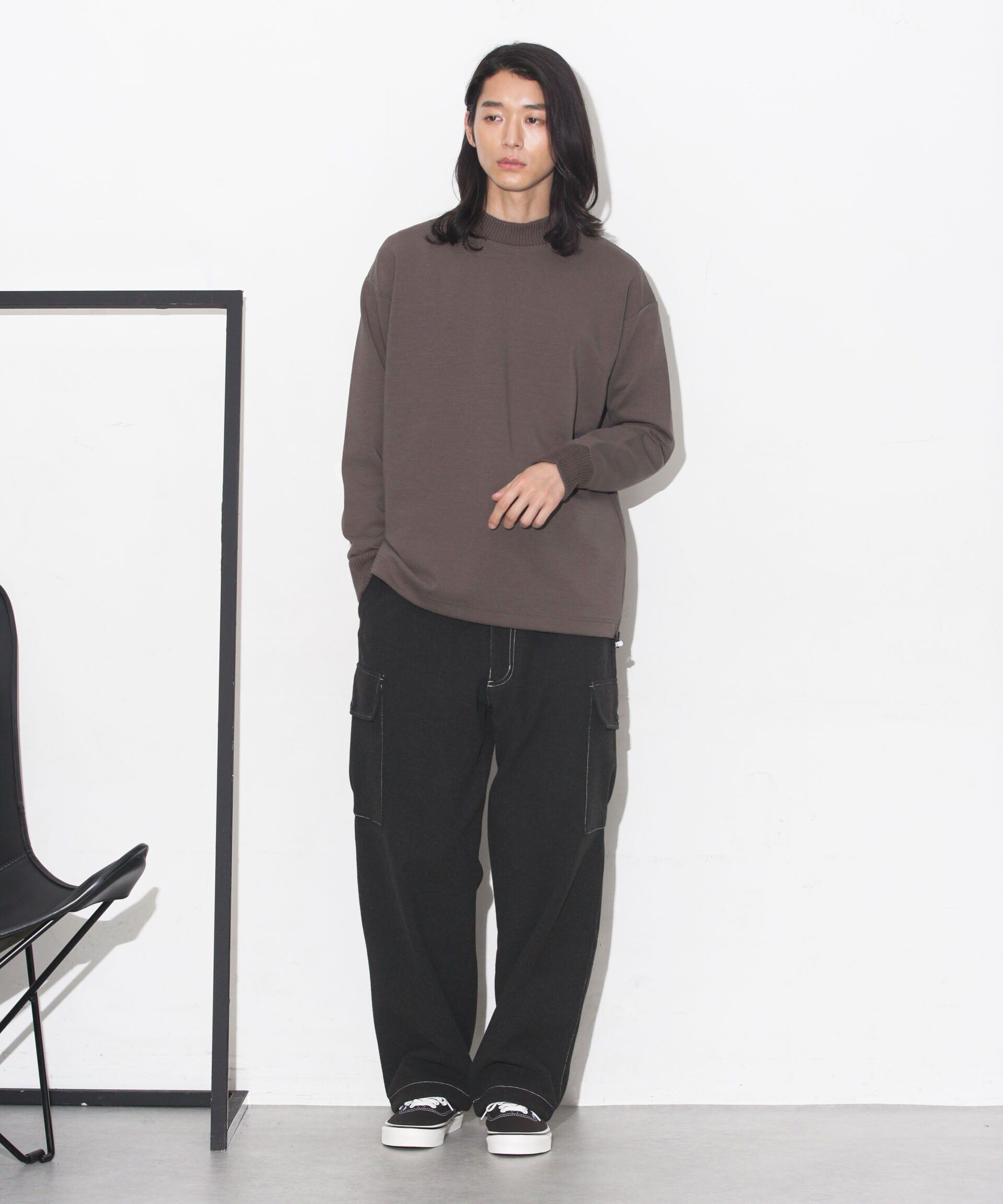 nano･universe「ダンボールドローストリングリブプルオーバー」|Tシャツ・カットソー|