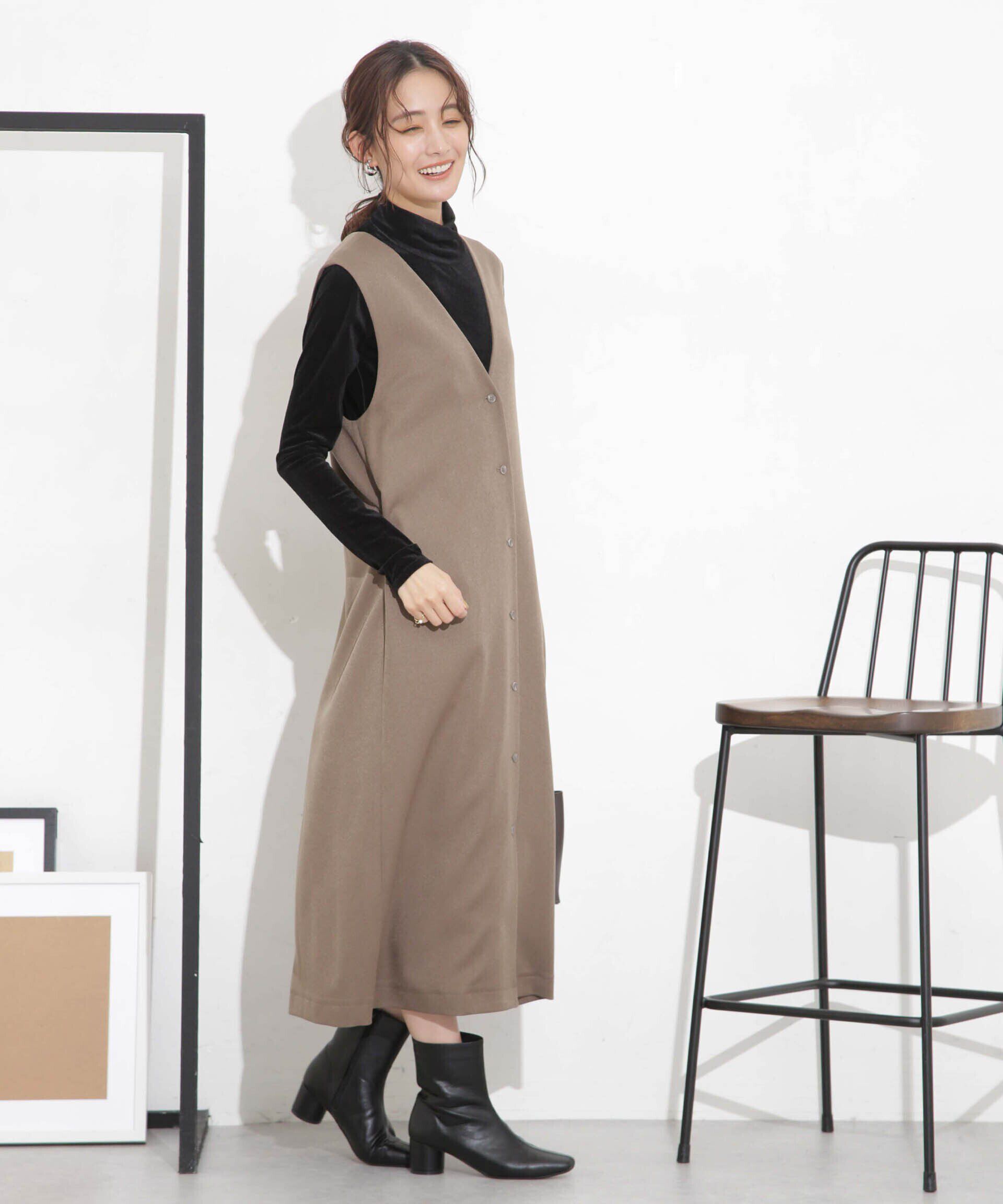 nano･universe「シアーベロアカットタートルトップス」|Tシャツ・カットソー|