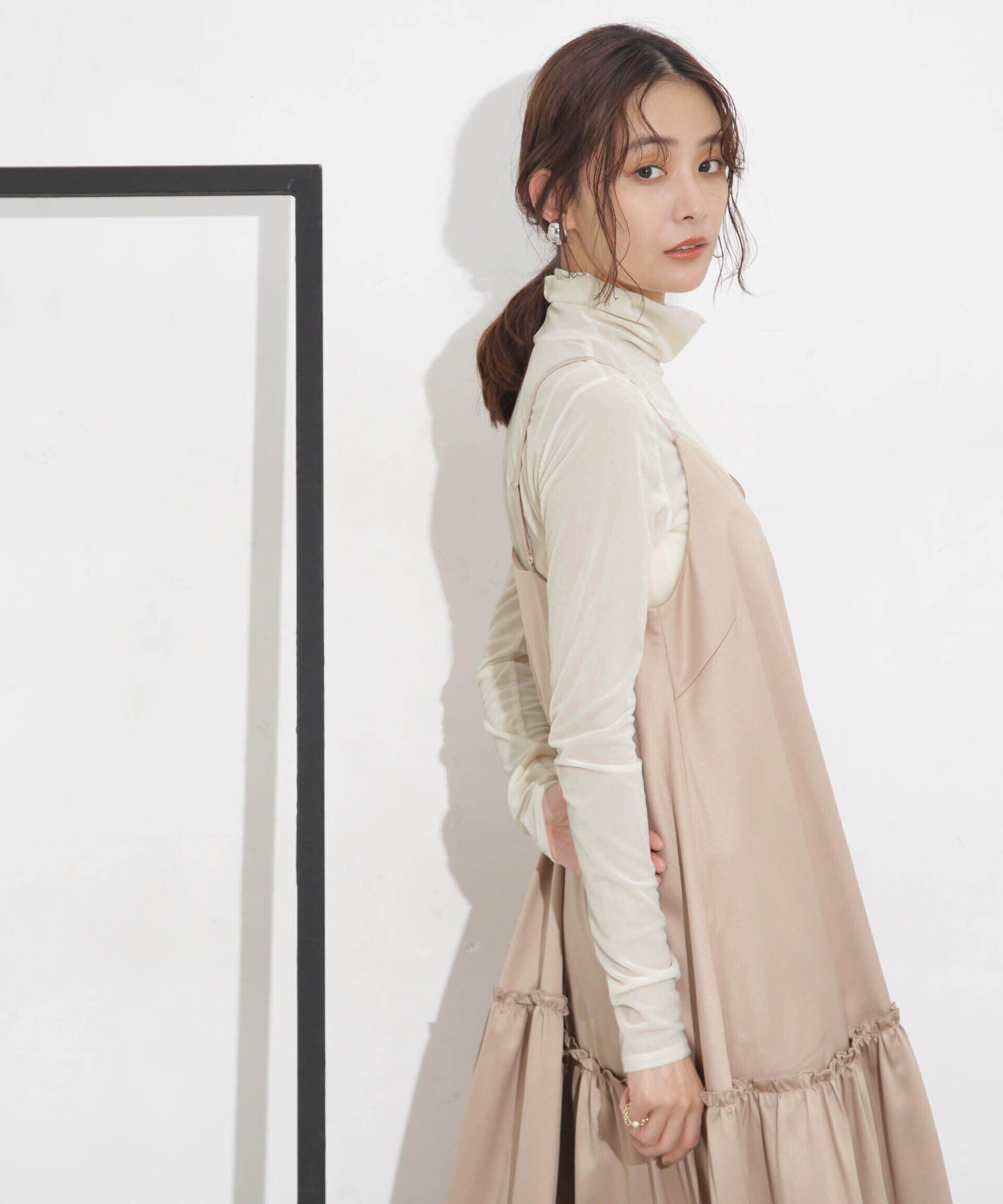 nano･universe「シアーベロアカットタートルトップス」|Tシャツ・カットソー|アイボリー7