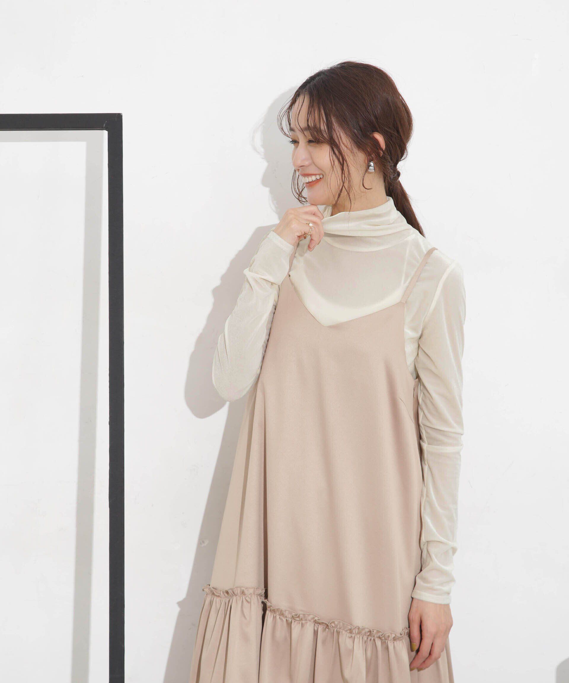 nano･universe「シアーベロアカットタートルトップス」|Tシャツ・カットソー|