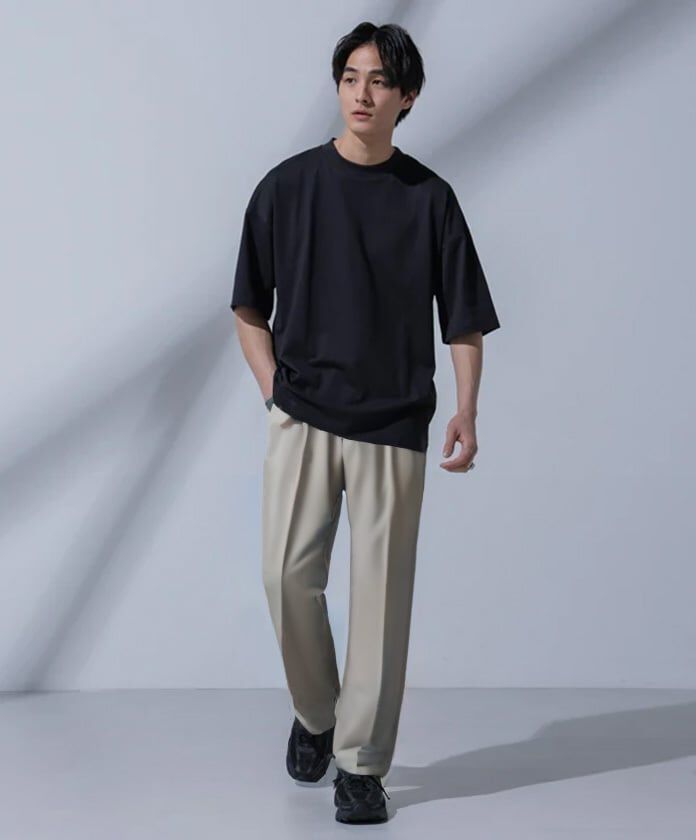 nano･universe「Anti Soaked(R)汗染み防止 クルーネックビッグT」|Tシャツ・カットソー|