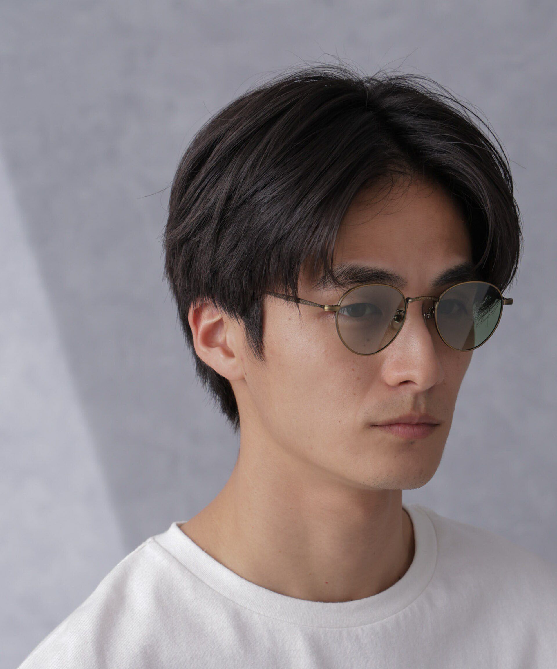 nano･universe「「NJ/CLUB」CARRYSTOCKKIT＆BAGラウンドメタルアイウェア」|メガネ|