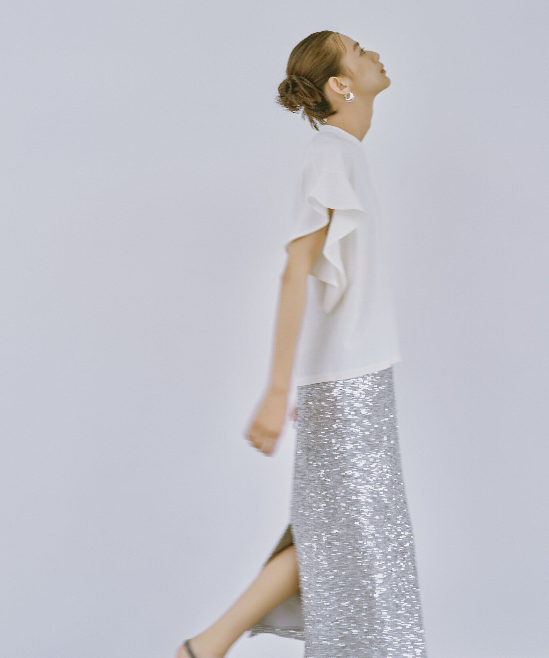 nano･universe「Polygiene フレアスリーブカットトップス」|Tシャツ・カットソー|