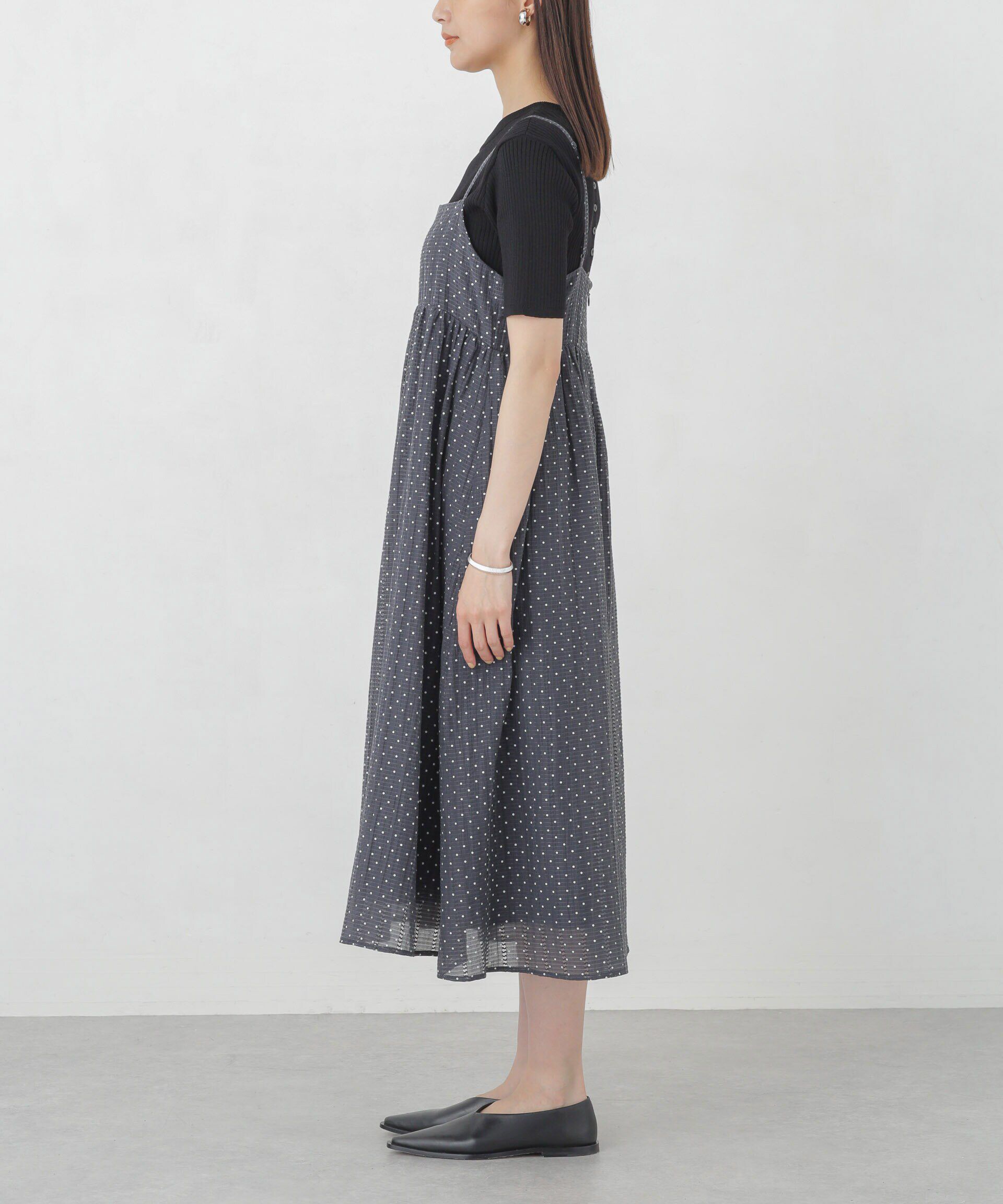 nano･universe「シアードビーギャザーキャミワンピース」|ワンピース|