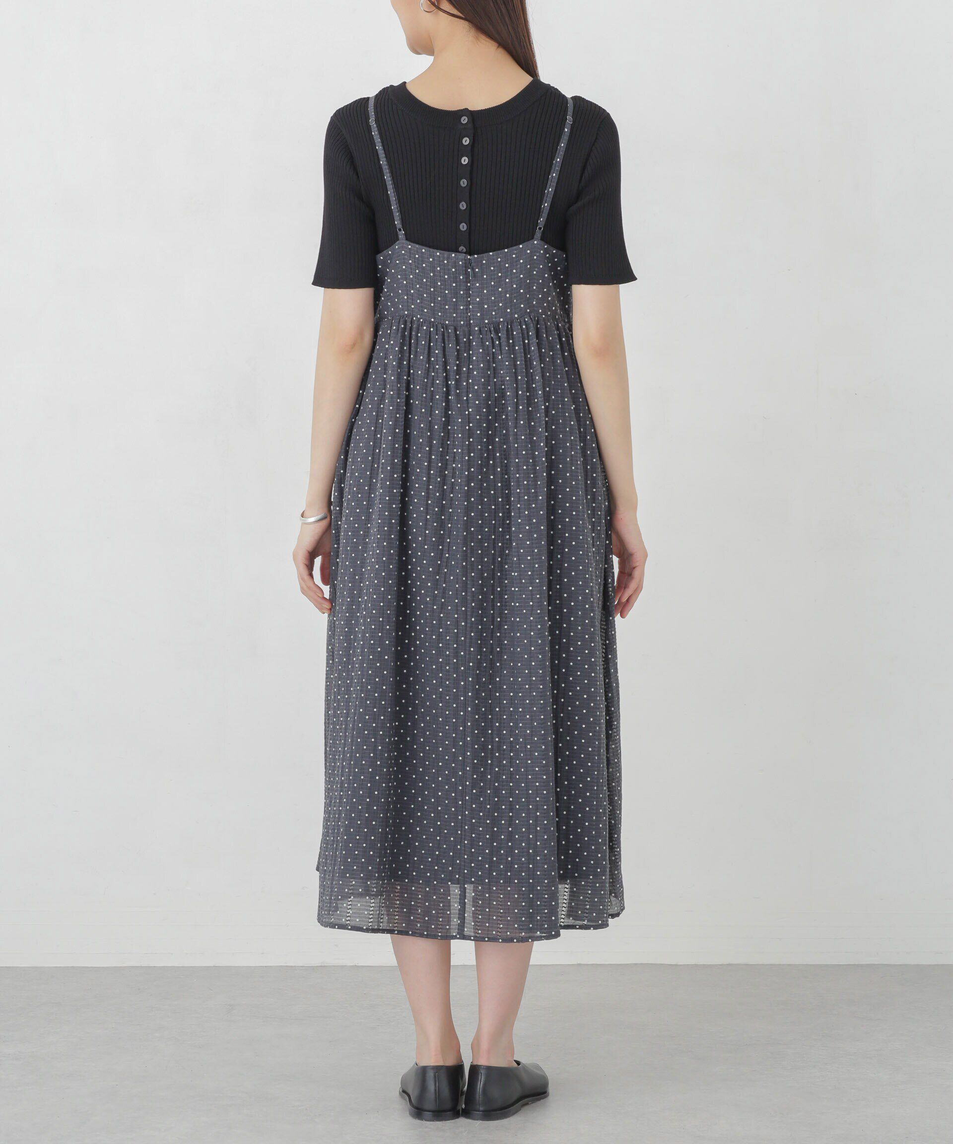 nano･universe「シアードビーギャザーキャミワンピース」|ワンピース|