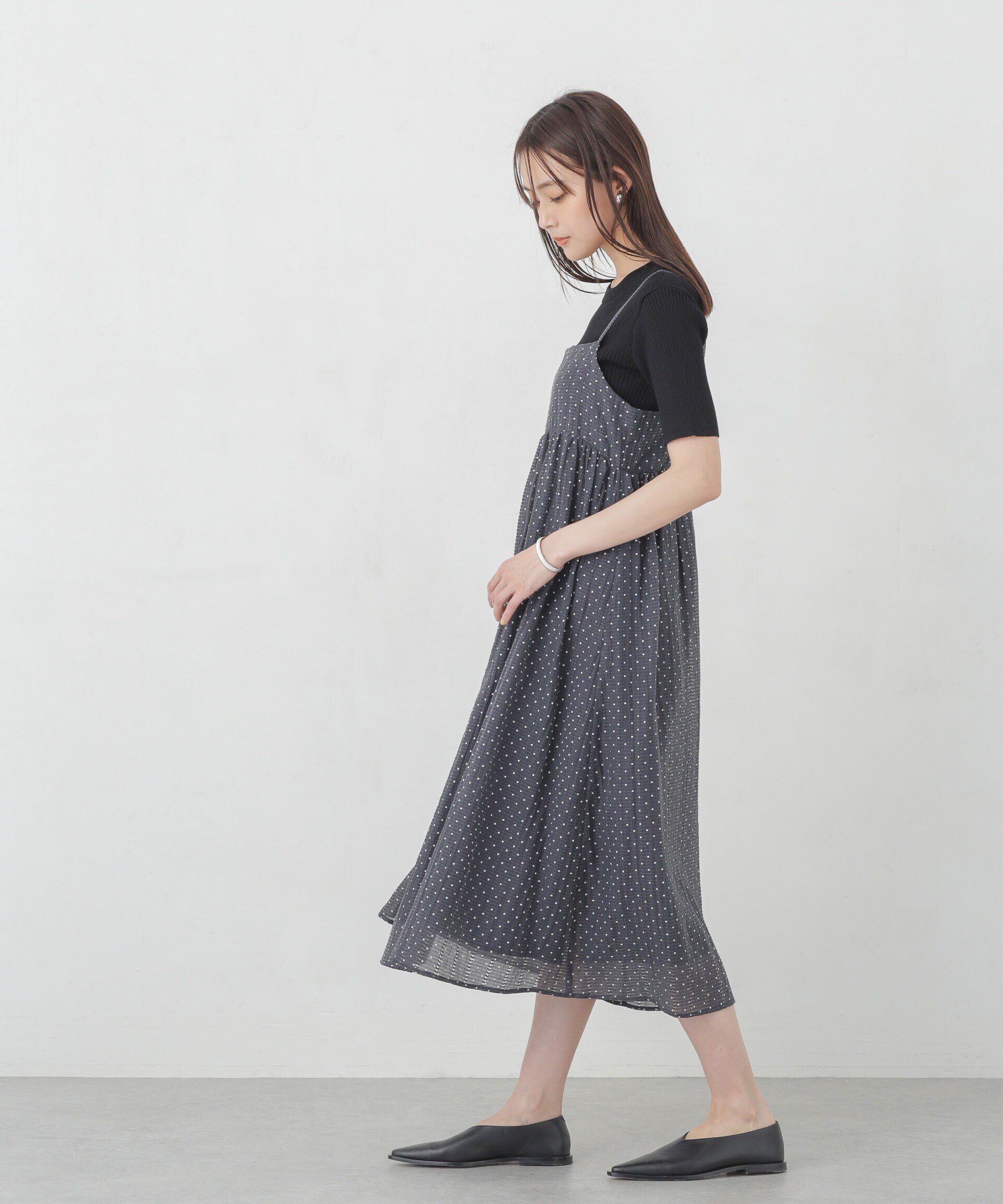 nano･universe「シアードビーギャザーキャミワンピース」|ワンピース|