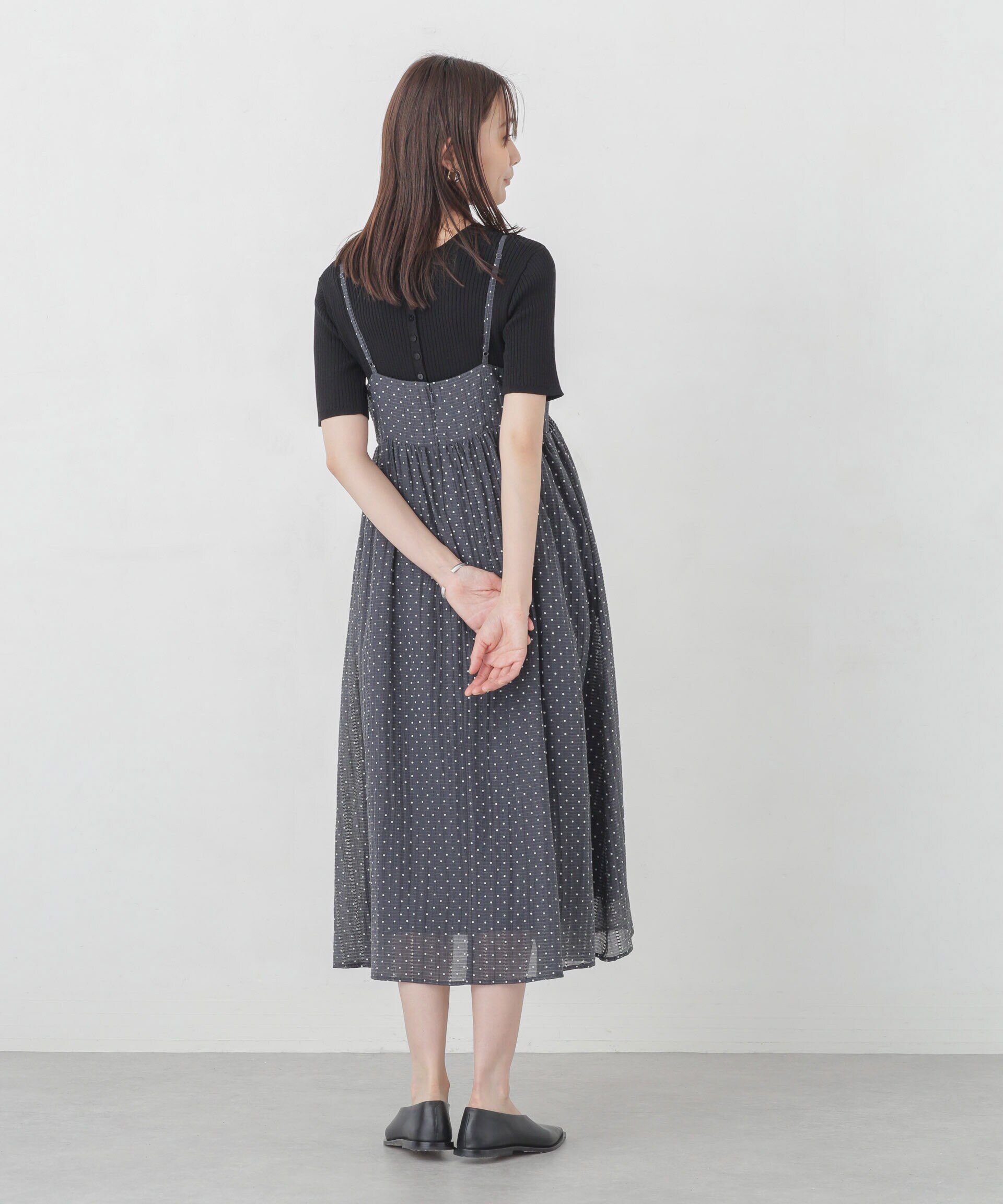 nano･universe「シアードビーギャザーキャミワンピース」|ワンピース|