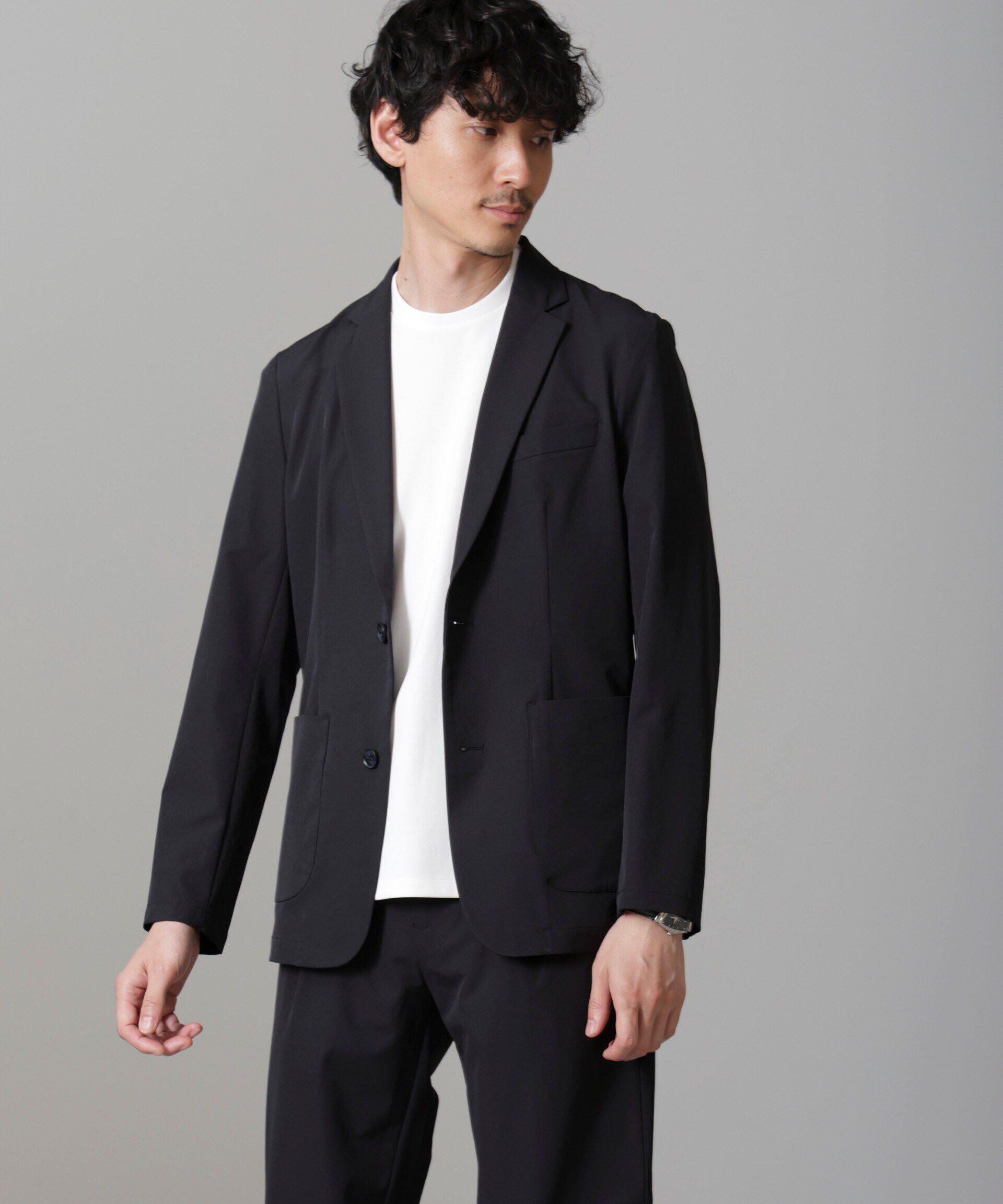 nano･universe「WEB限定/アクティブ4WAYストレッチドライ セットアップ」|スーツ|