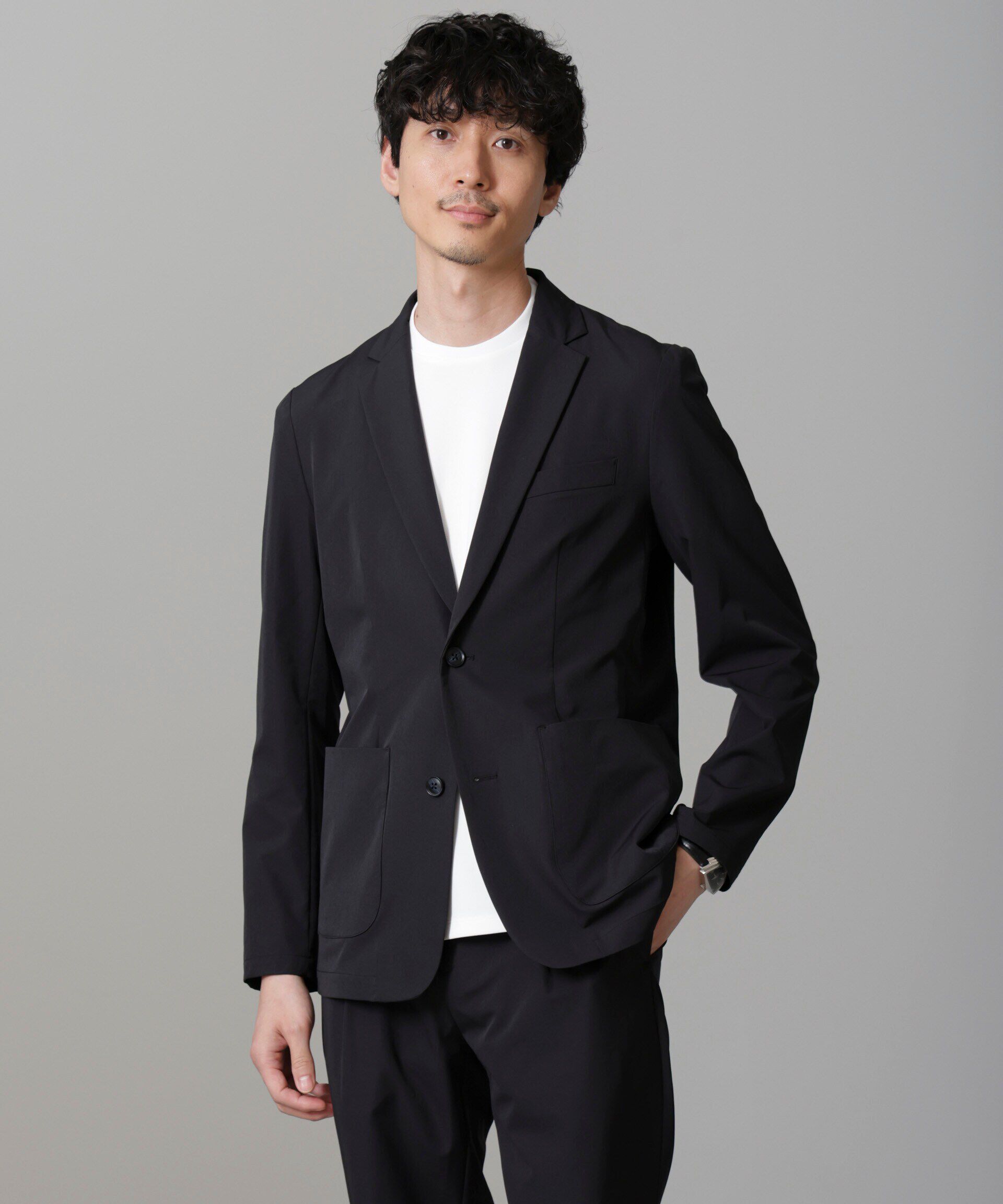 nano･universe「WEB限定/アクティブ4WAYストレッチドライ セットアップ」|スーツ|