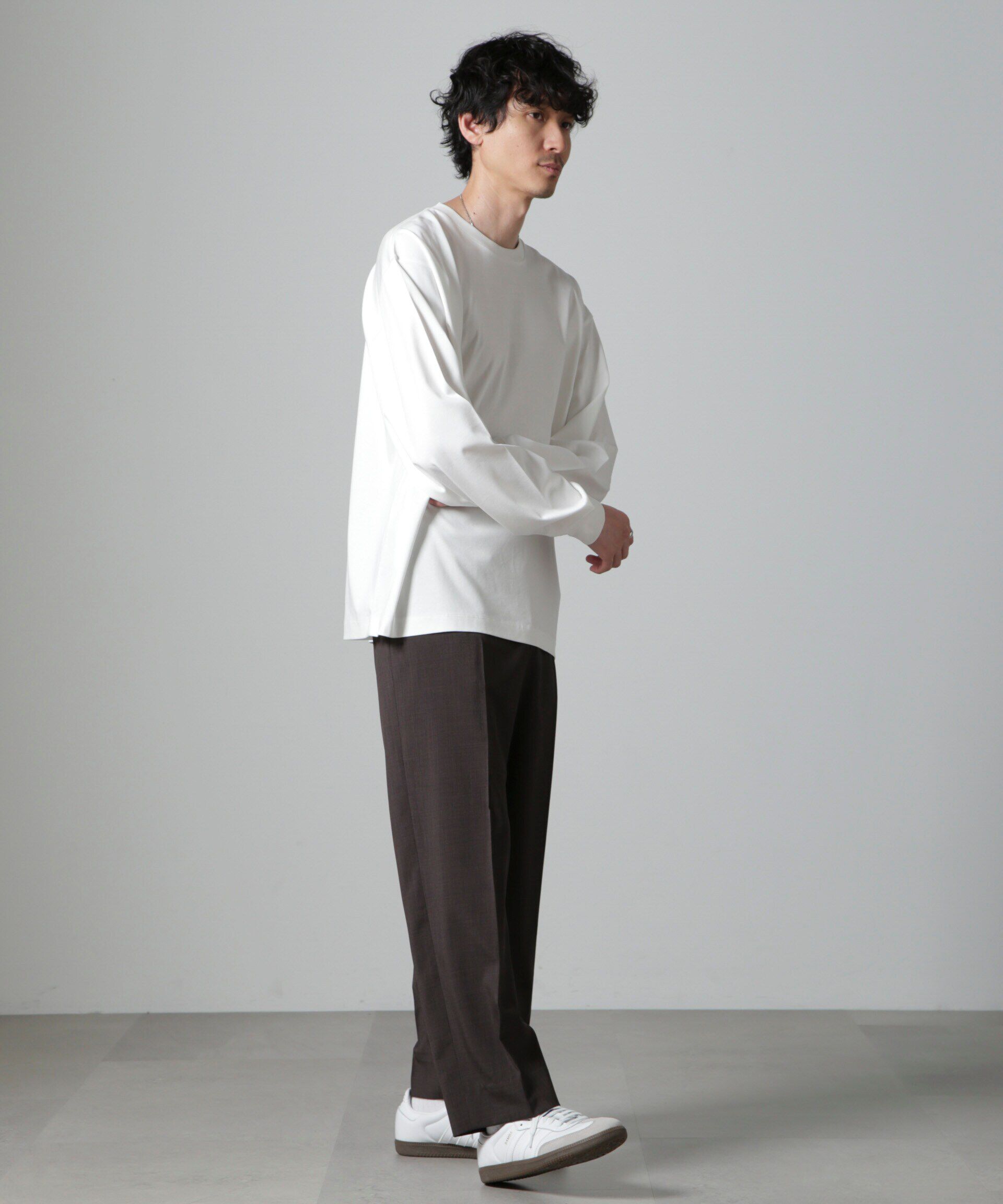 nano･universe「アンチスメル BIG クルーネックTシャツ 長袖」|Tシャツ・カットソー|