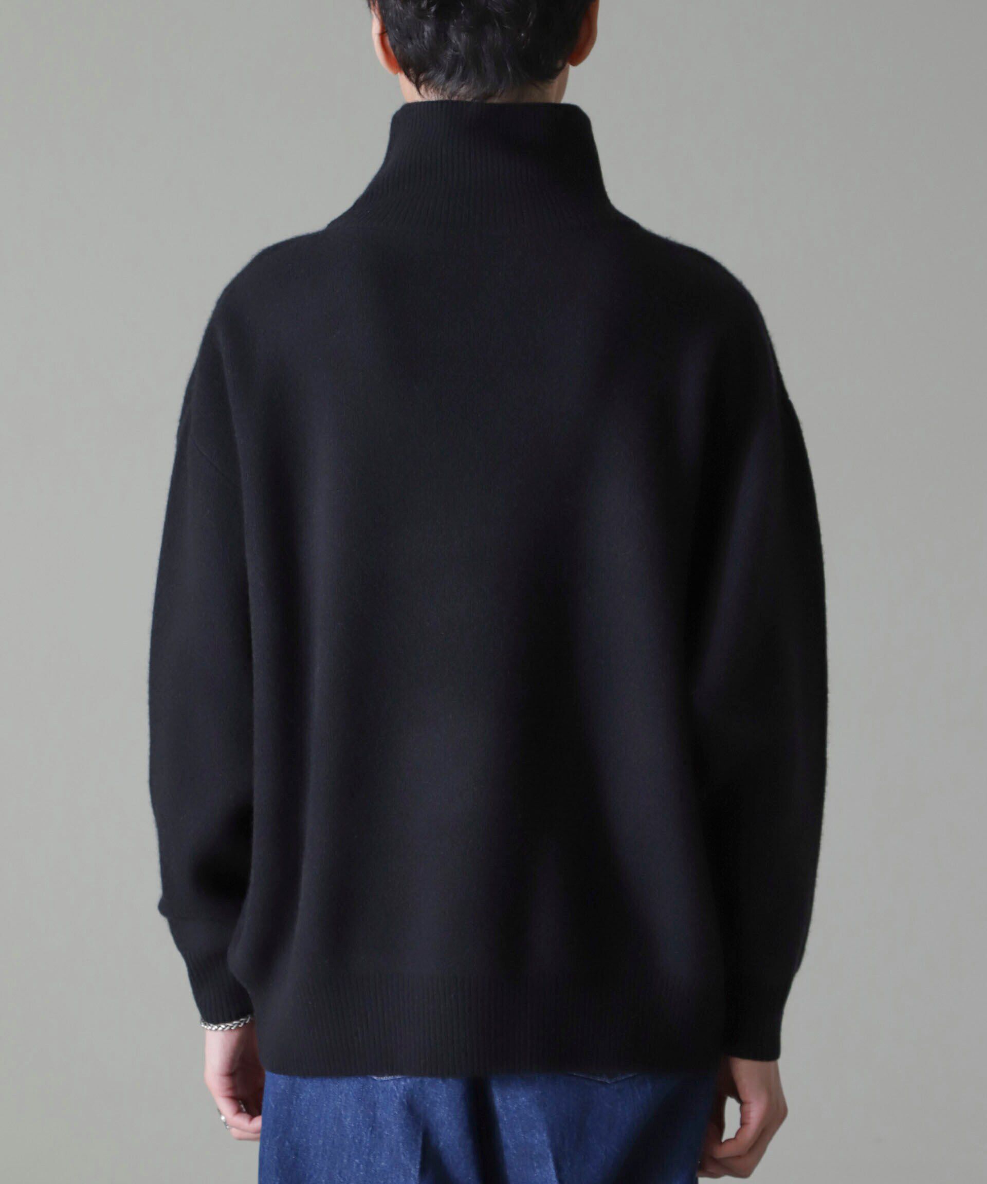 nano･universe「AQUA ウールカシミヤモックネックプルオーバー」|ニット・セーター|