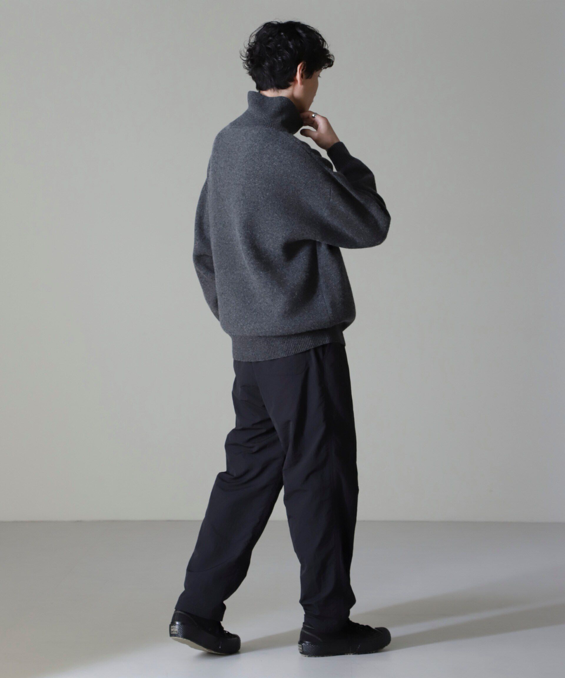 nano･universe「AQUA ウールカシミヤモックネックプルオーバー」|ニット・セーター|