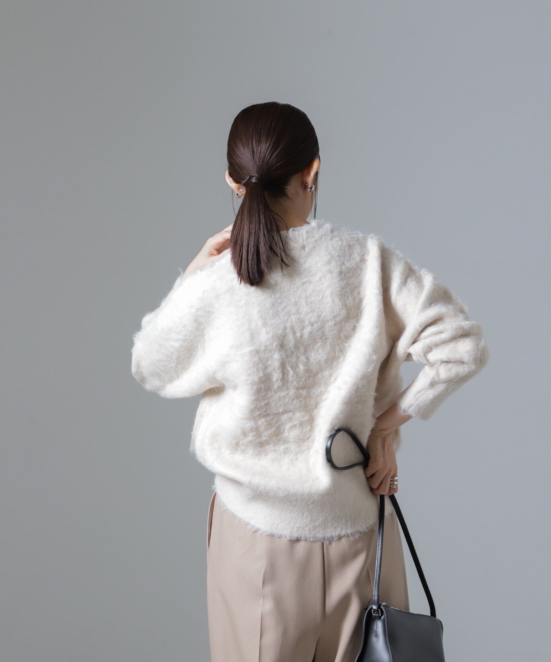 nano･universe「シャギークルーネックニットプルオーバー」|ニット・セーター|