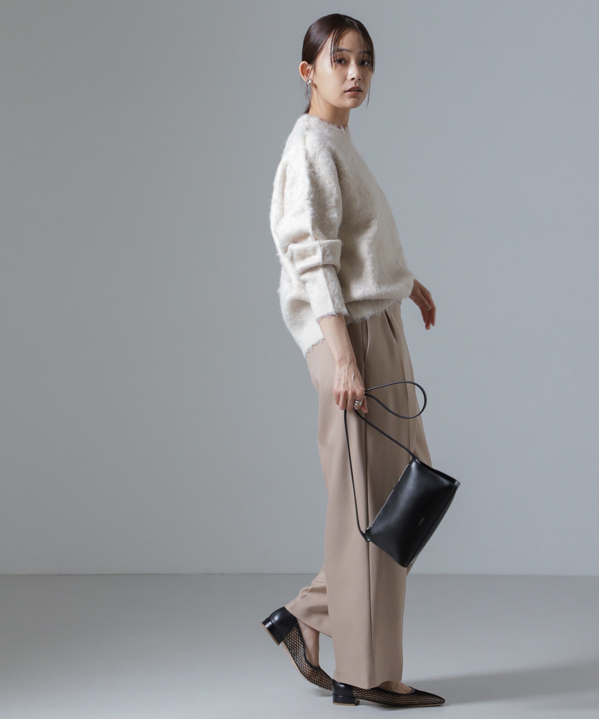 nano･universe「シャギークルーネックニットプルオーバー」|ニット・セーター|