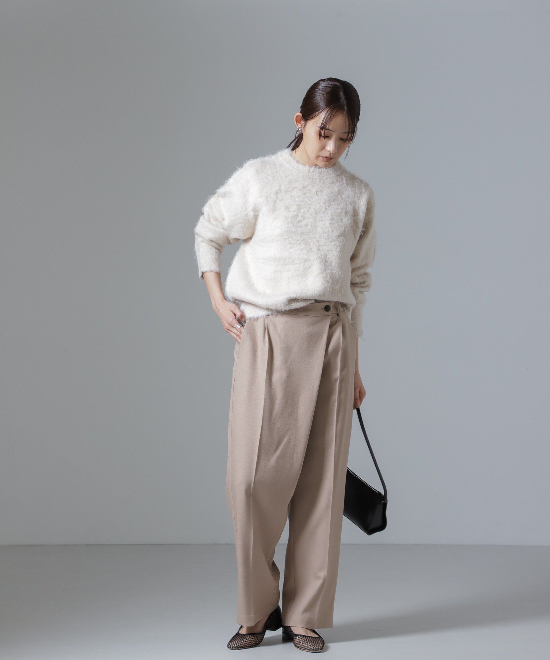 nano･universe「シャギークルーネックニットプルオーバー」|ニット・セーター|