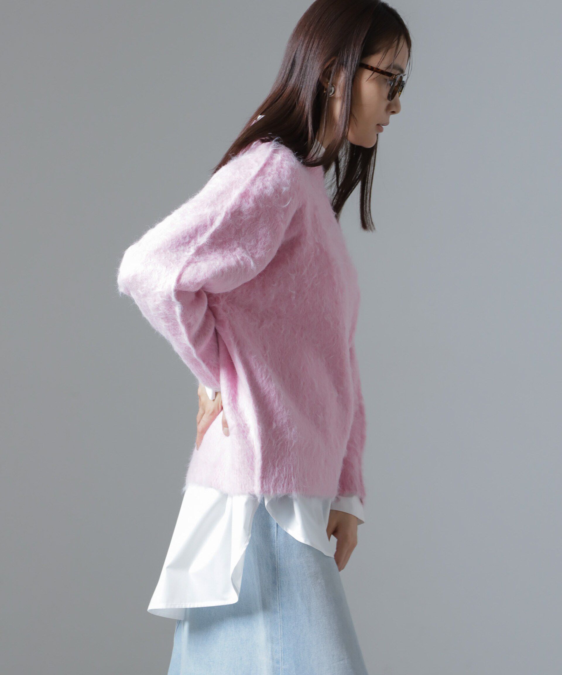 nano･universe「シャギークルーネックニットプルオーバー」|ニット・セーター|