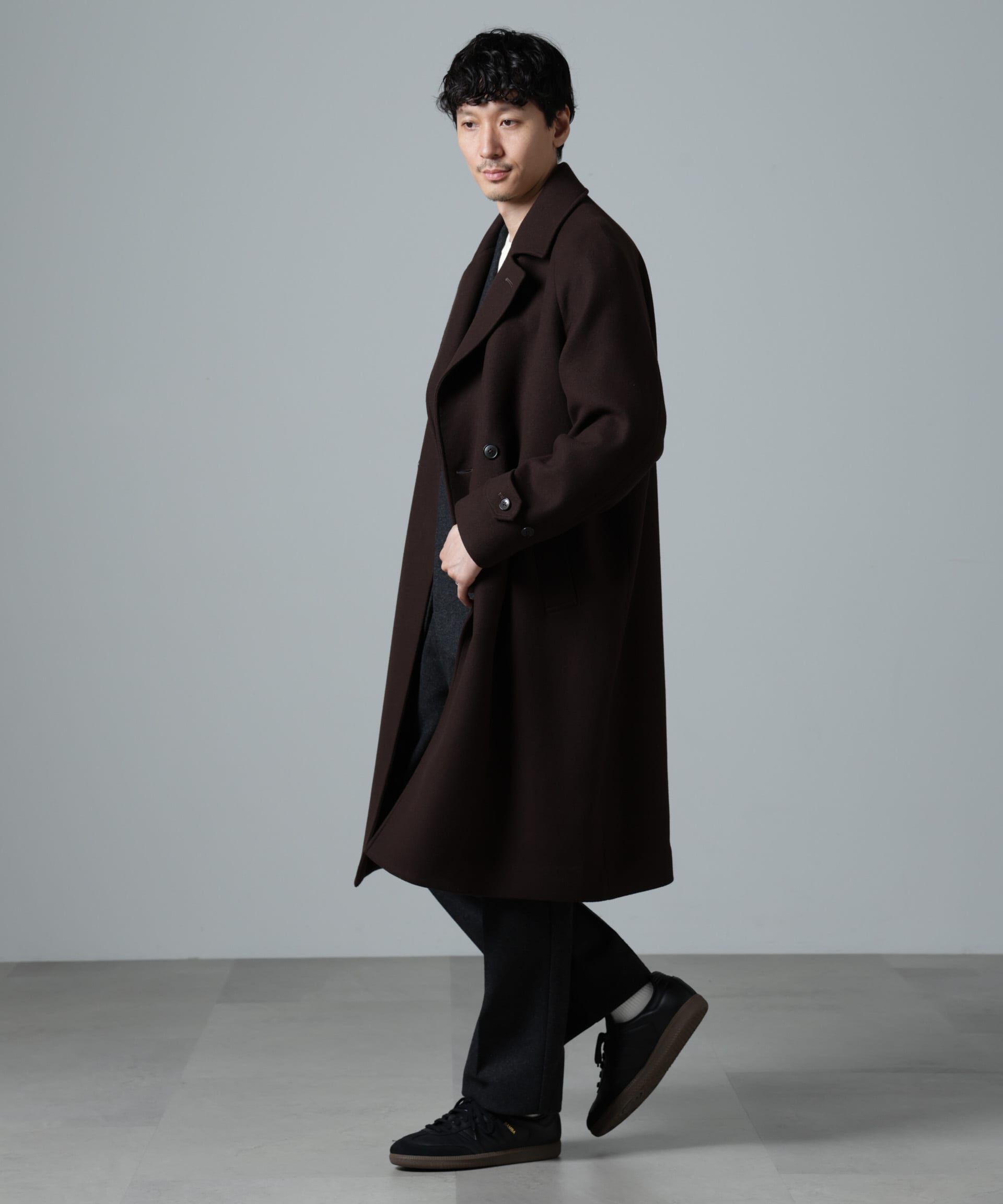 nano･universe「ウールカシミヤ二重織りメルトンダブルブレスコート」|その他|