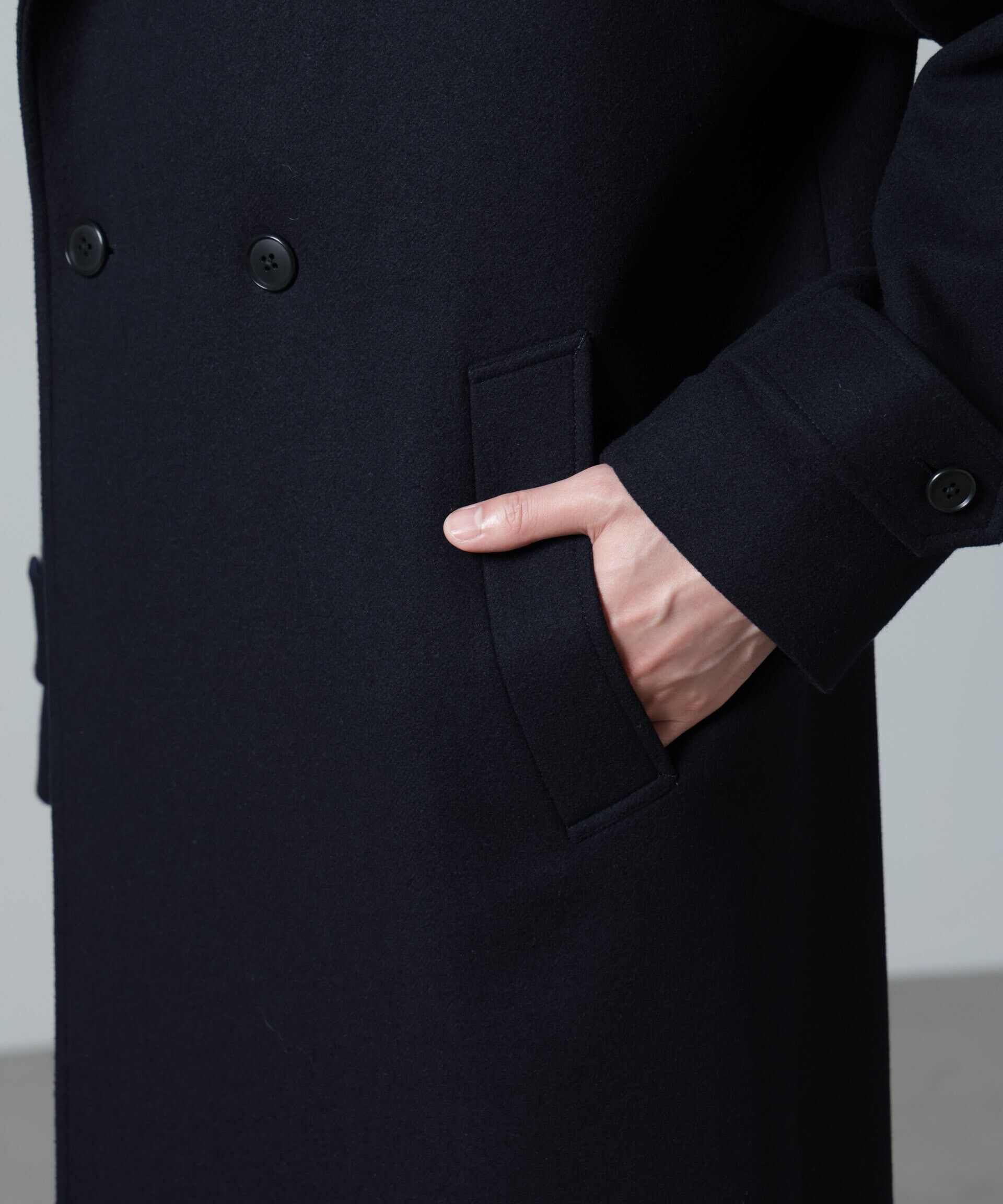 nano･universe「ウールカシミヤ二重織りメルトンダブルブレスコート」|その他|