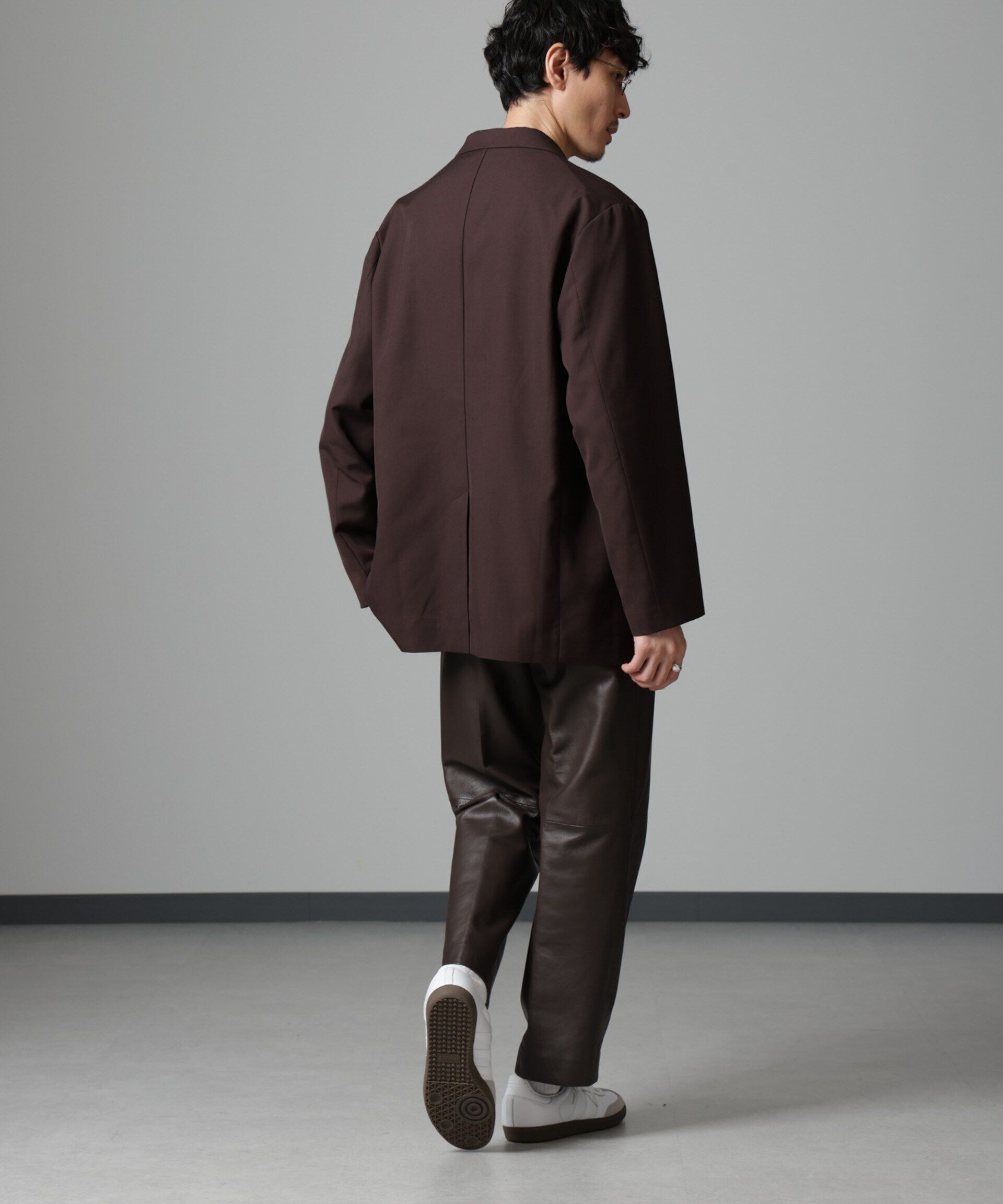 nano･universe「ヴィンテージライク ピークドラペルダブルジャケット」|テーラードジャケット|