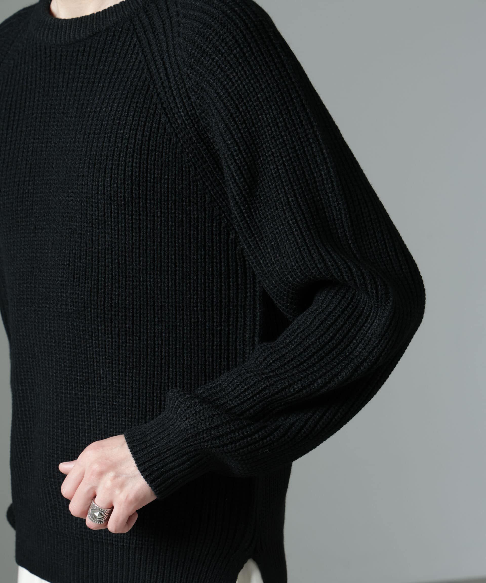 nano･universe「ヴィンテージライクラグランニット」|ニット・セーター|