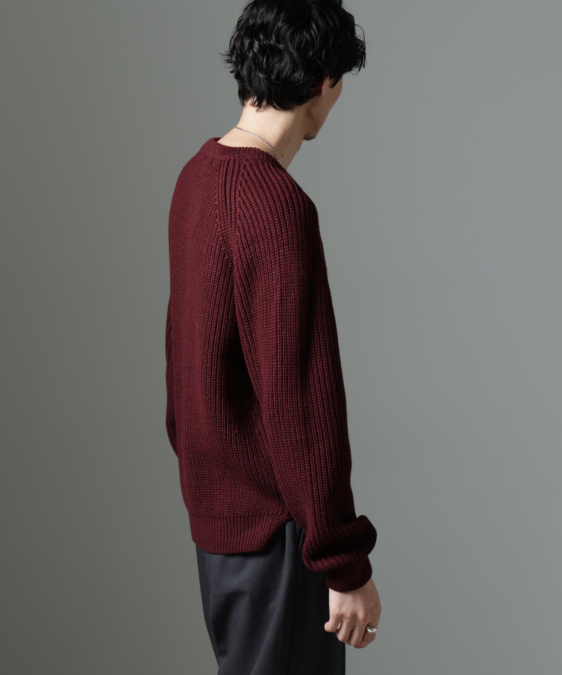 nano･universe「ヴィンテージライクラグランニット」|ニット・セーター|