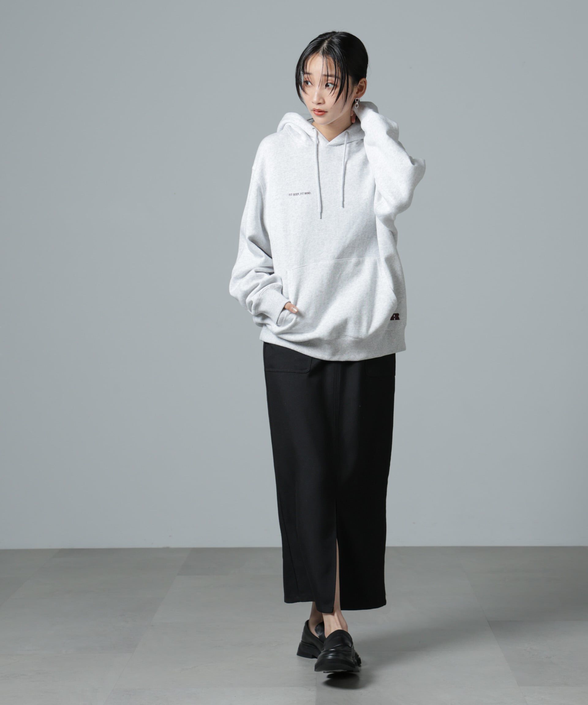 nano･universe「フロントスリットタイトナロースカート」|スカート|