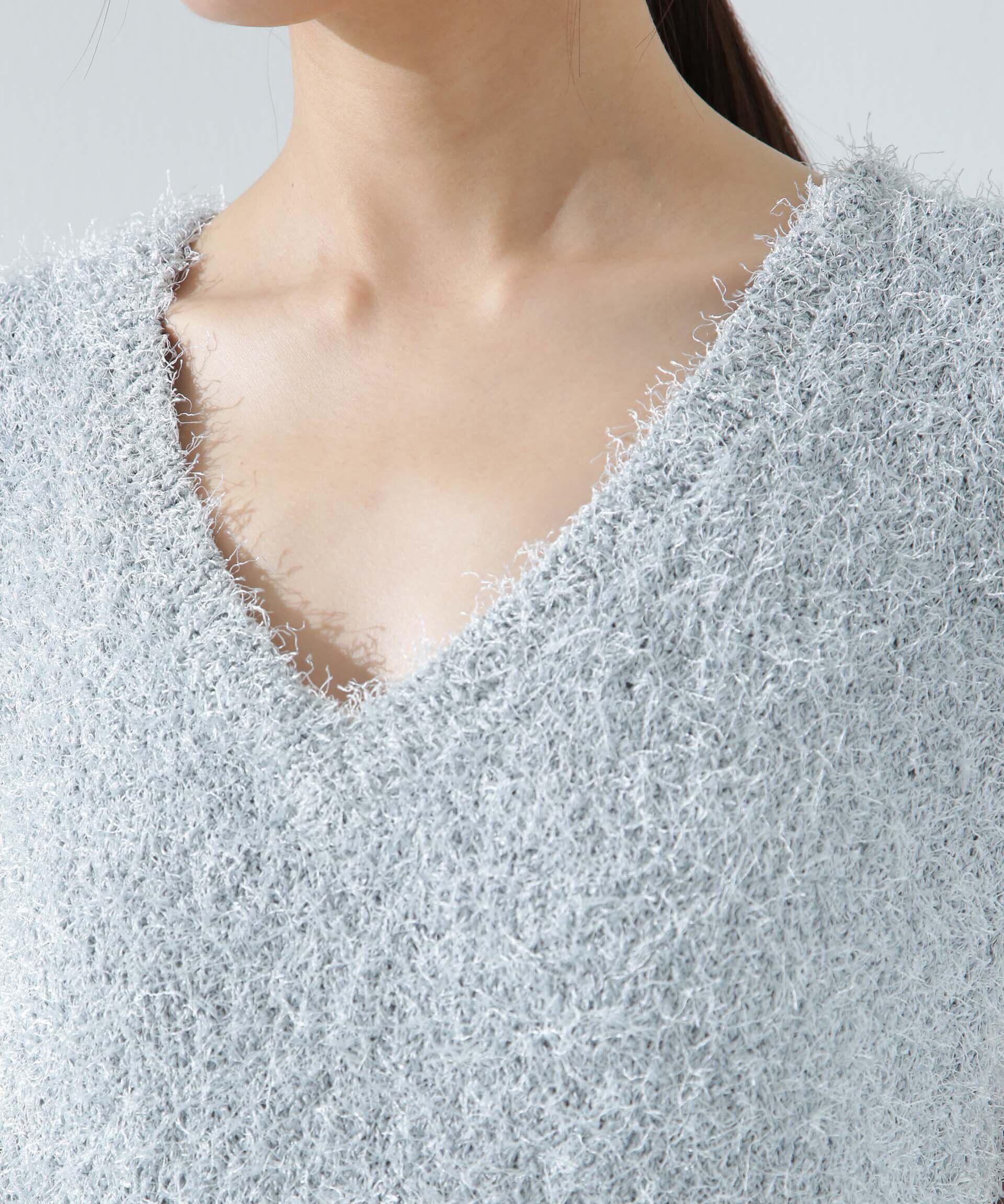 nano･universe「シャギーニットベスト」|ニット・セーター|