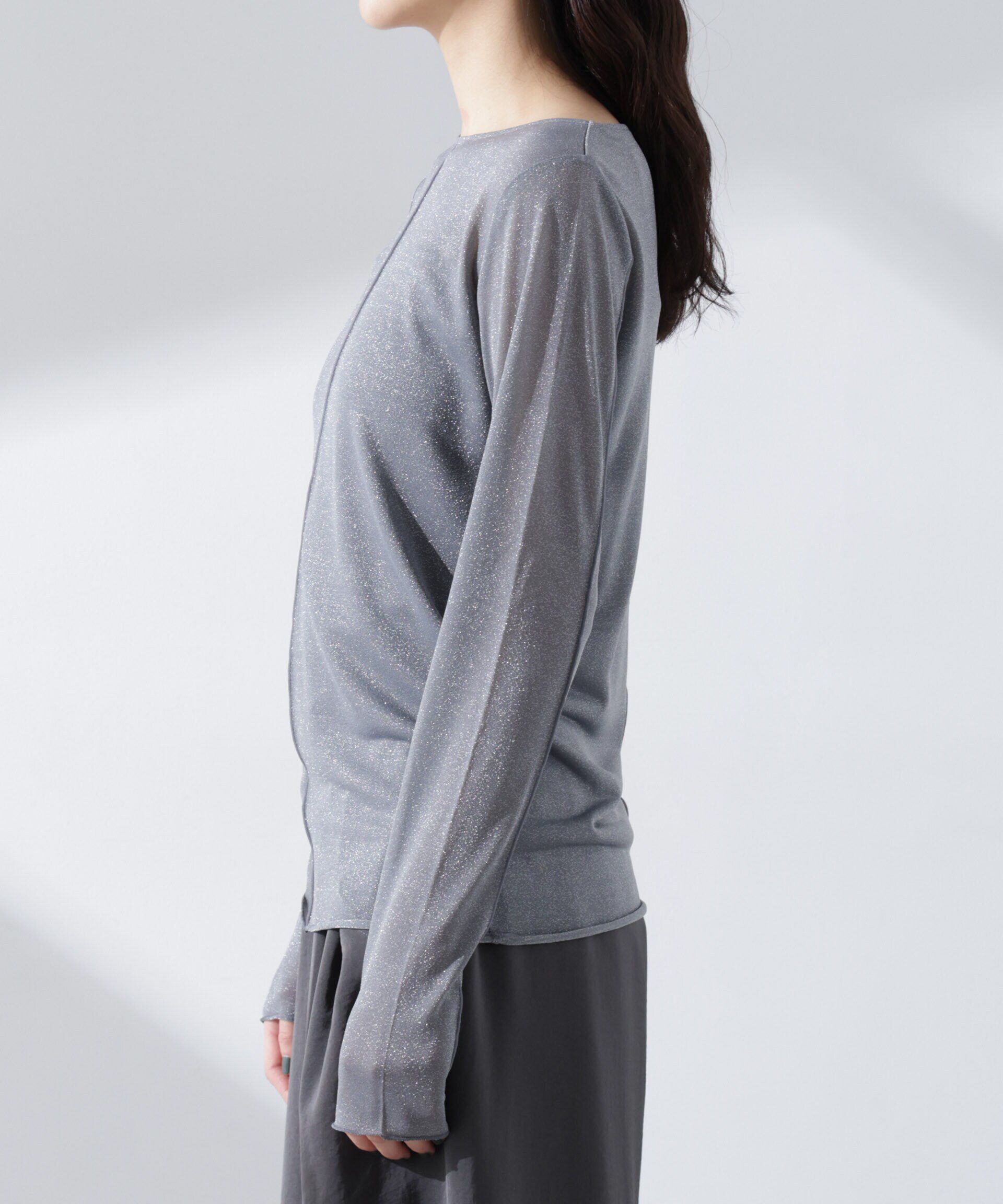 nano･universe「ラメシアーカットトップス」|Tシャツ・カットソー|