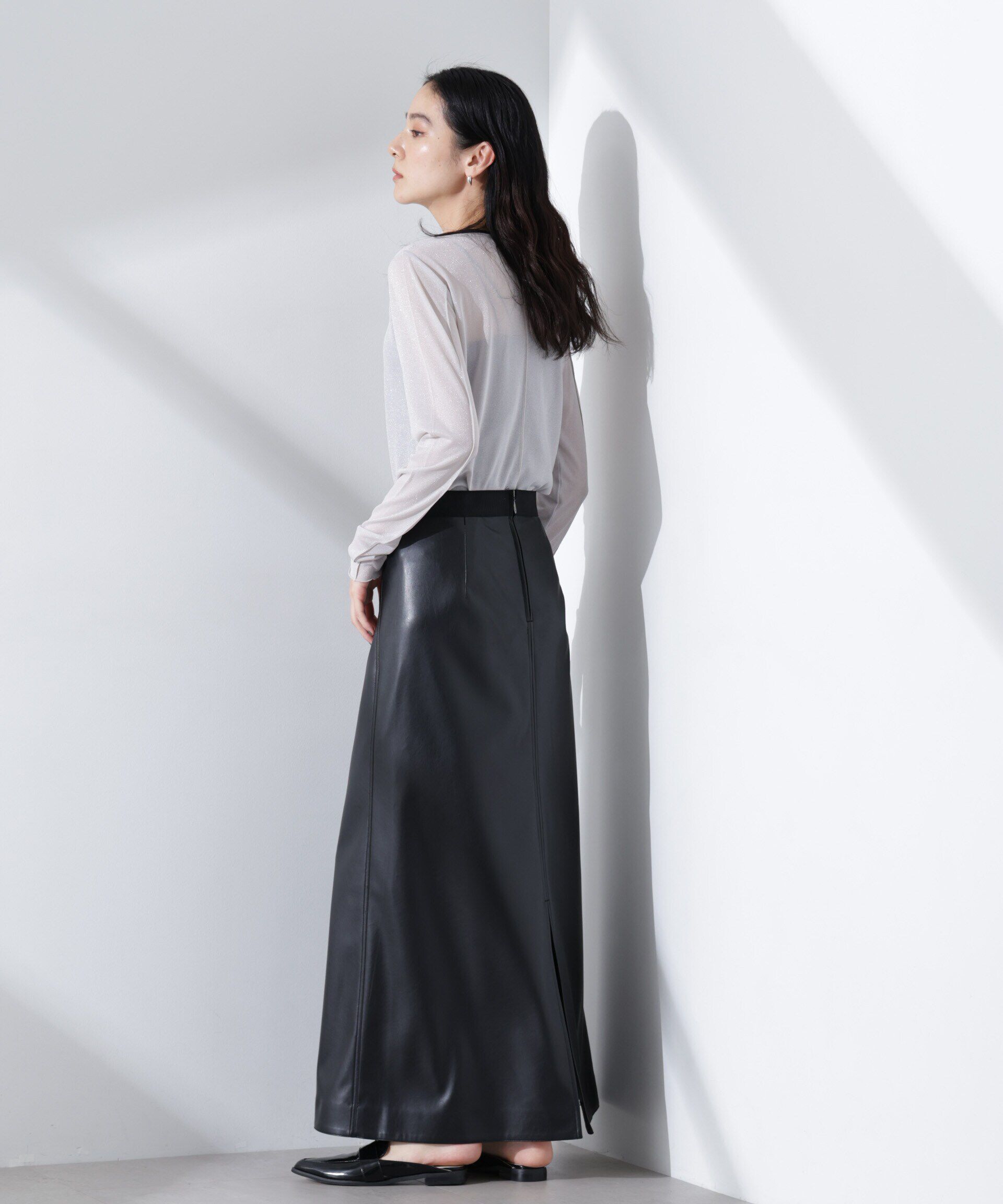 nano･universe「ラメシアーカットトップス」|Tシャツ・カットソー|