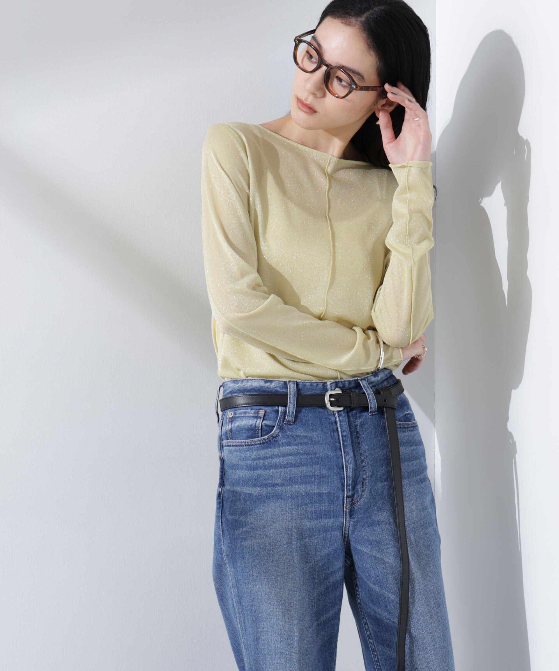 nano･universe「ラメシアーカットトップス」|Tシャツ・カットソー|