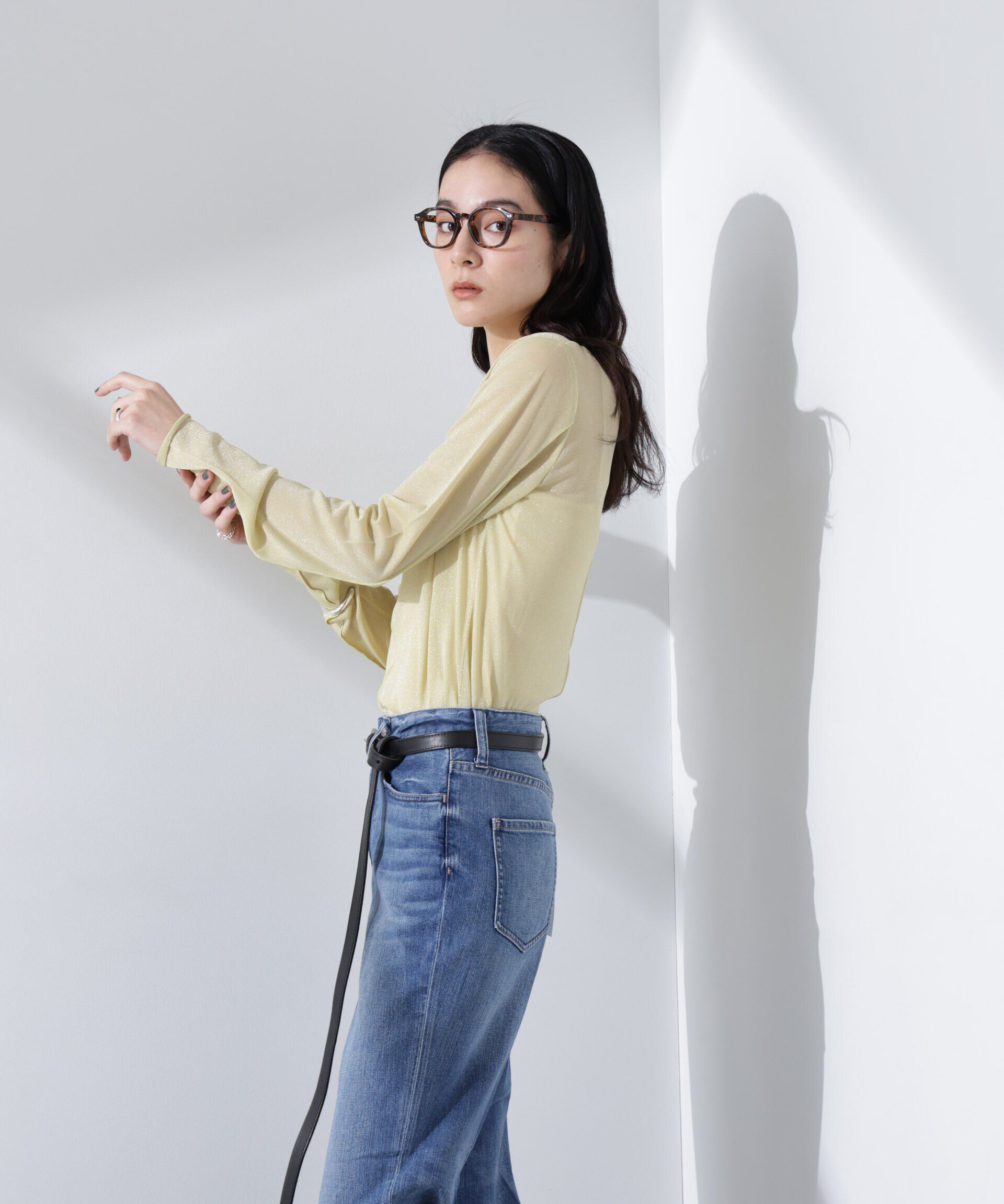 nano･universe「ラメシアーカットトップス」|Tシャツ・カットソー|