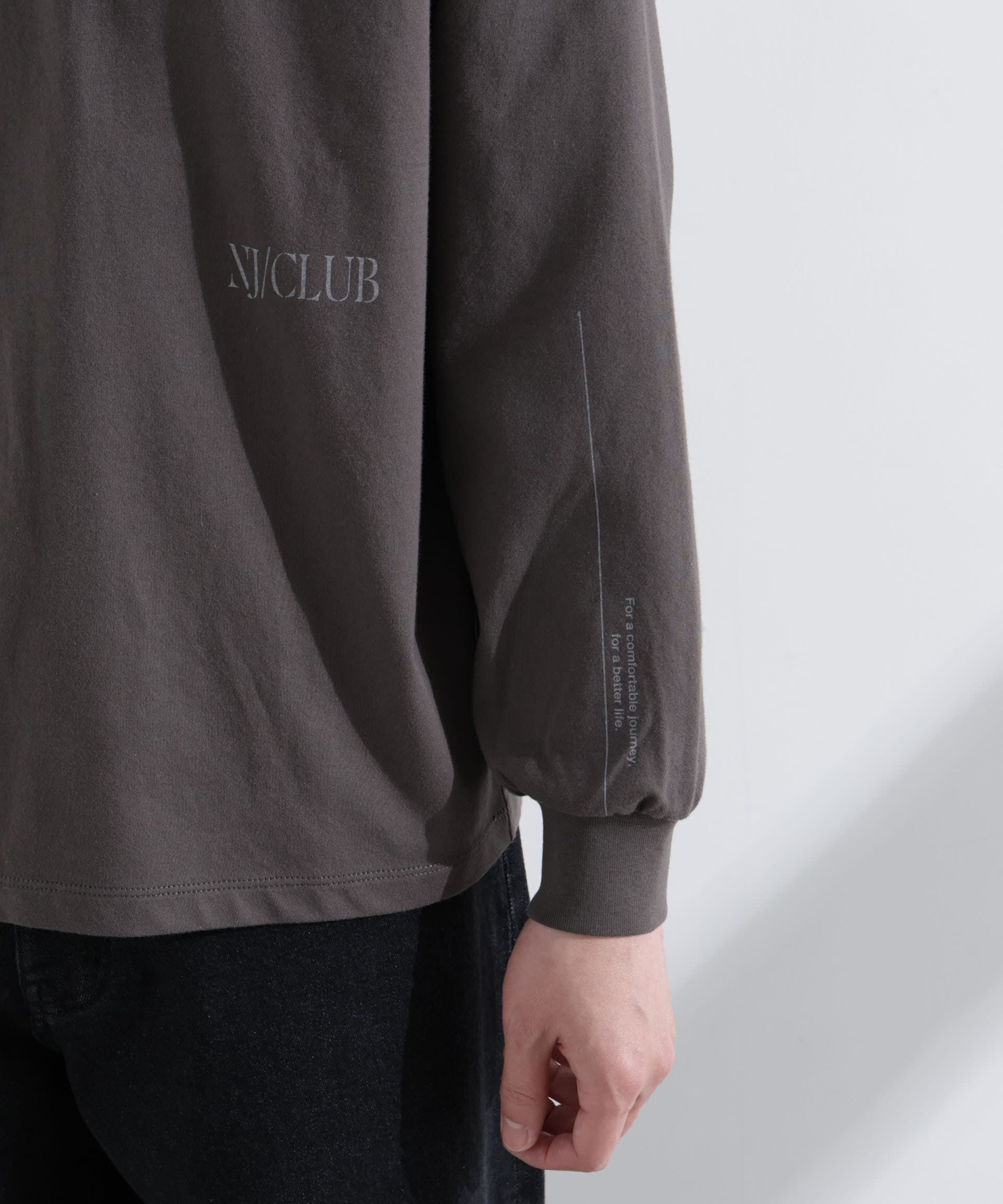 nano･universe「｢NJ/CLUB｣ ロゴプリントロングスリーブTシャツ」|Tシャツ・カットソー|