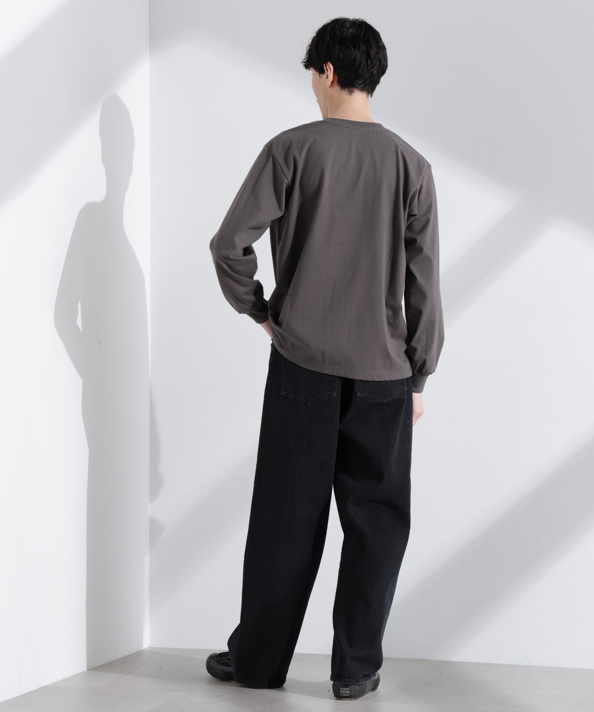 nano･universe「｢NJ/CLUB｣ ロゴプリントロングスリーブTシャツ」|Tシャツ・カットソー|