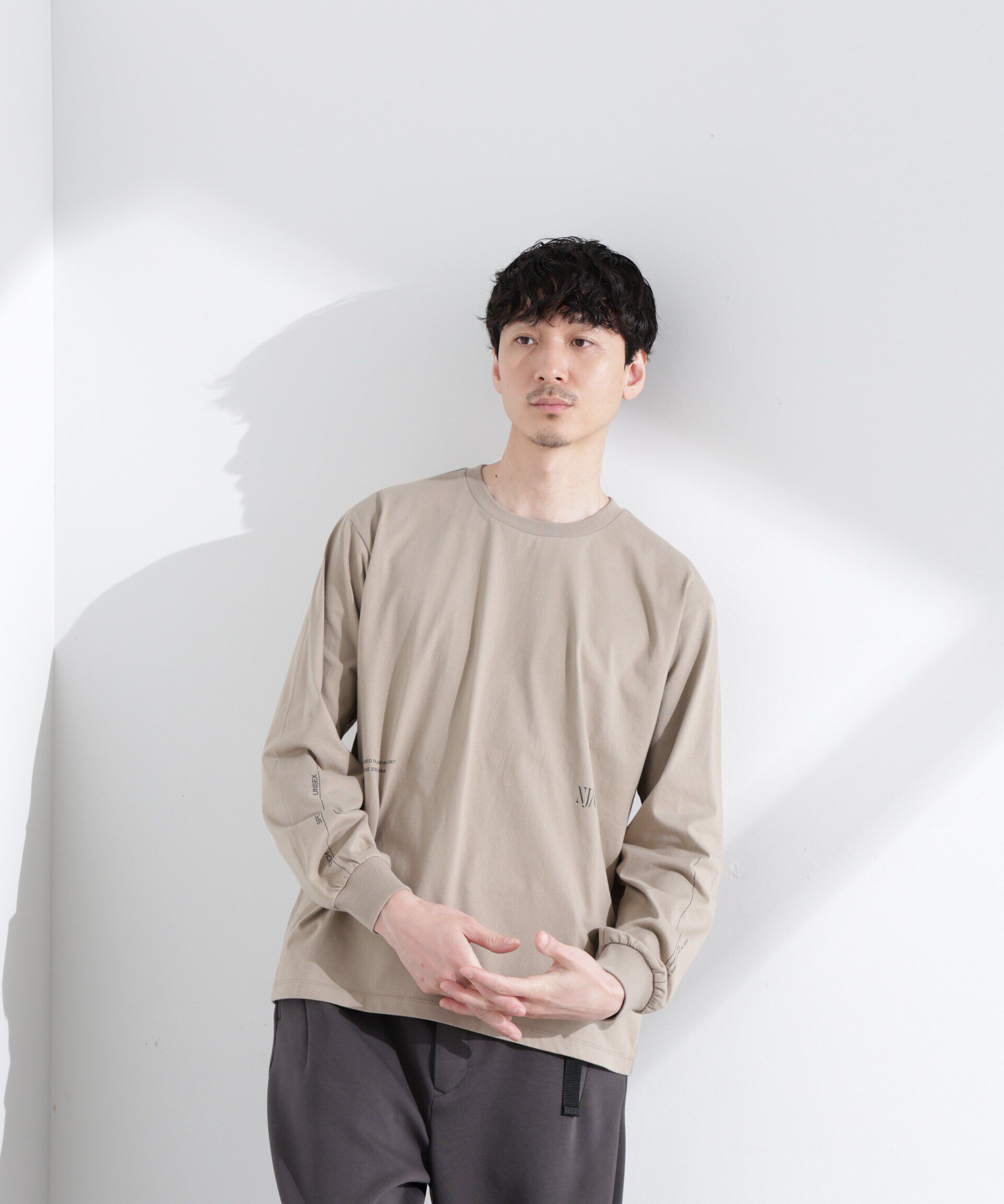 nano･universe「｢NJ/CLUB｣ ロゴプリントロングスリーブTシャツ」|Tシャツ・カットソー|