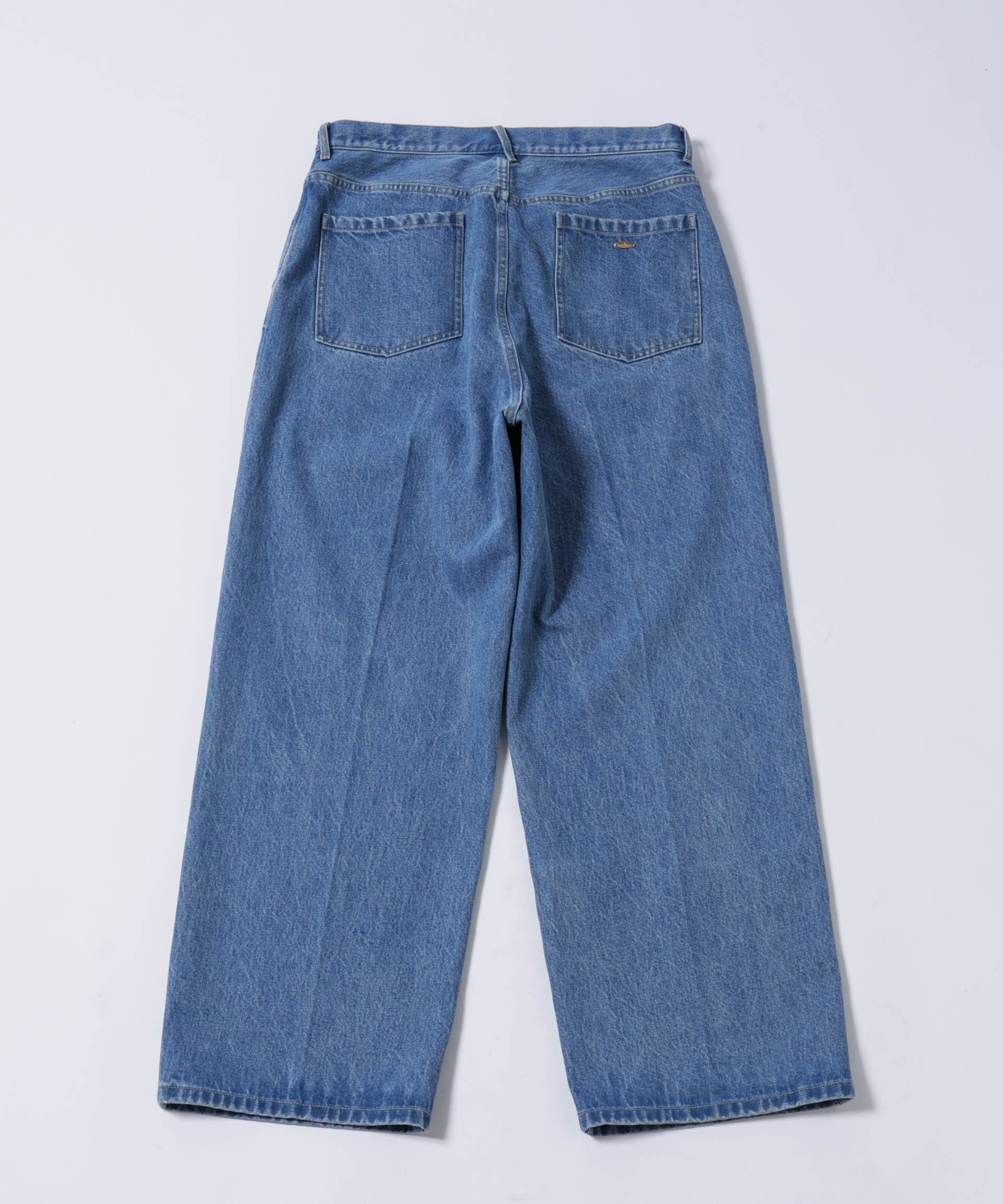 nano･universe「「ASSEMBLANC」ラップディティールデニムトラウザー」|チノ|