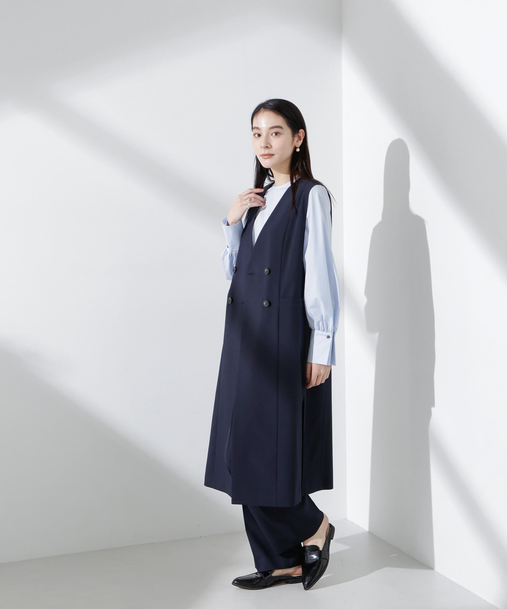 nano･universe「タイプライターボリュームスリーブブラウス」|シャツ・ブラウス|