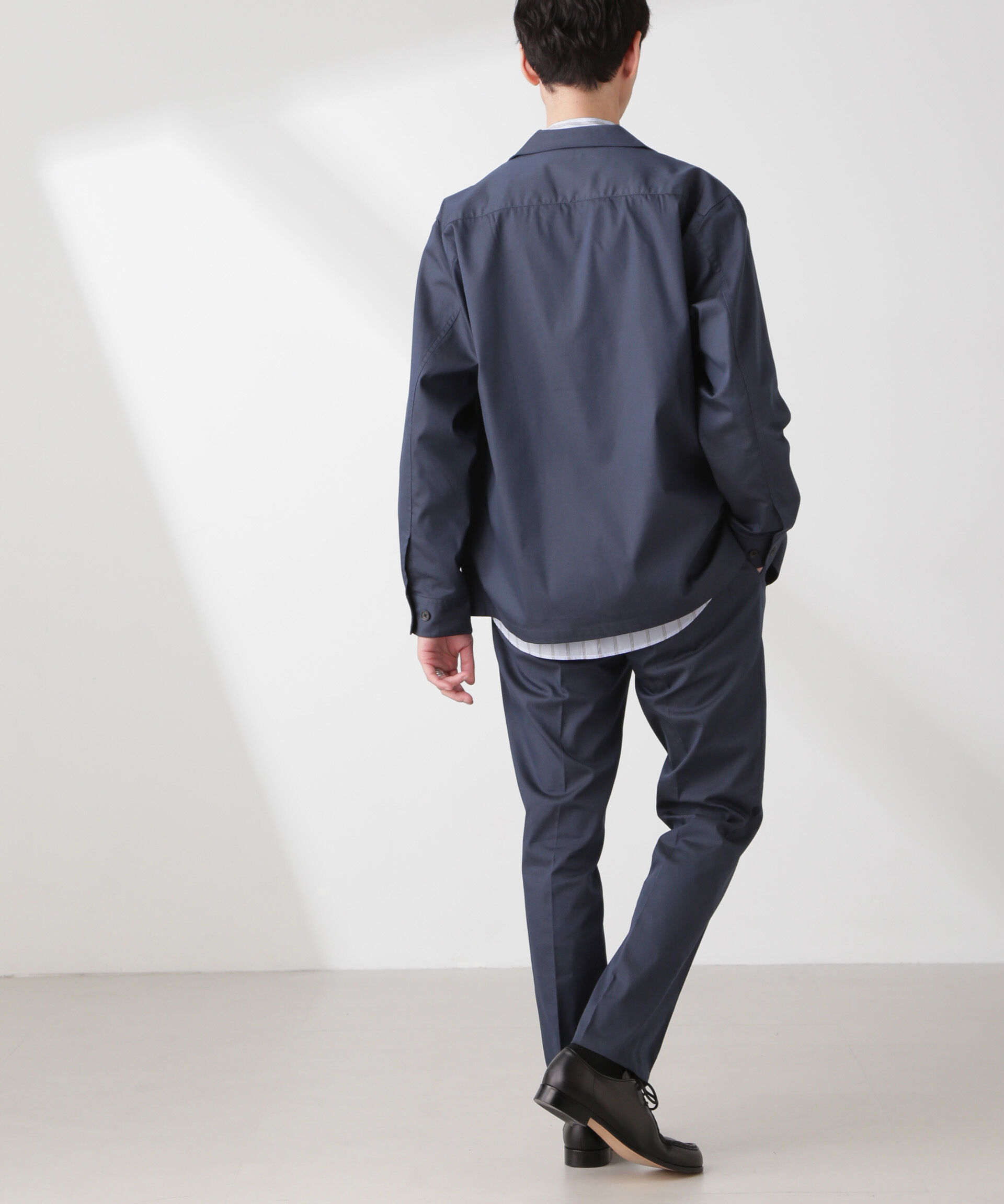 nano･universe「ソラーロライトストレッチテーパードイージーパンツ(セットアップ可)」|チノ|