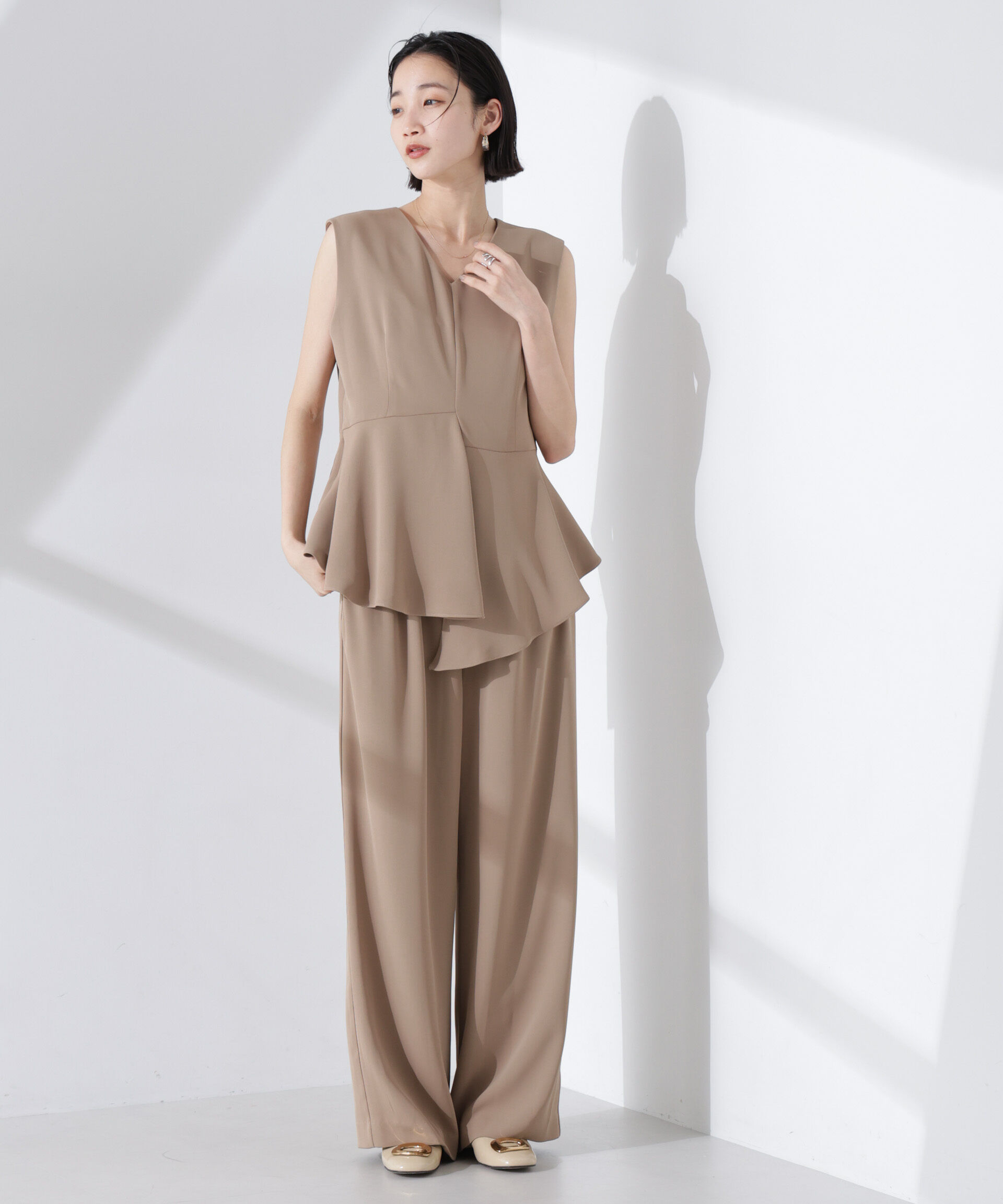 nano･universe「troisieme chaco/ダブルクロス 2WAYセットアップパンツ」|スーツ|