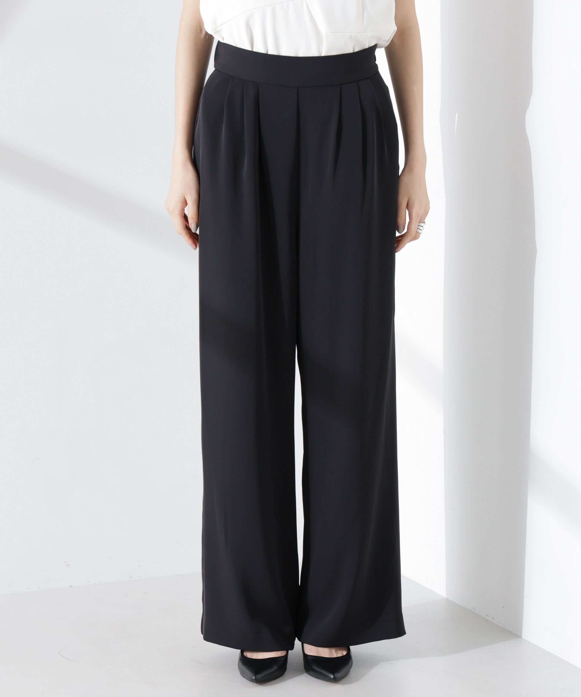 nano･universe「troisieme chaco/ダブルクロス 2WAYセットアップパンツ」|スーツ|