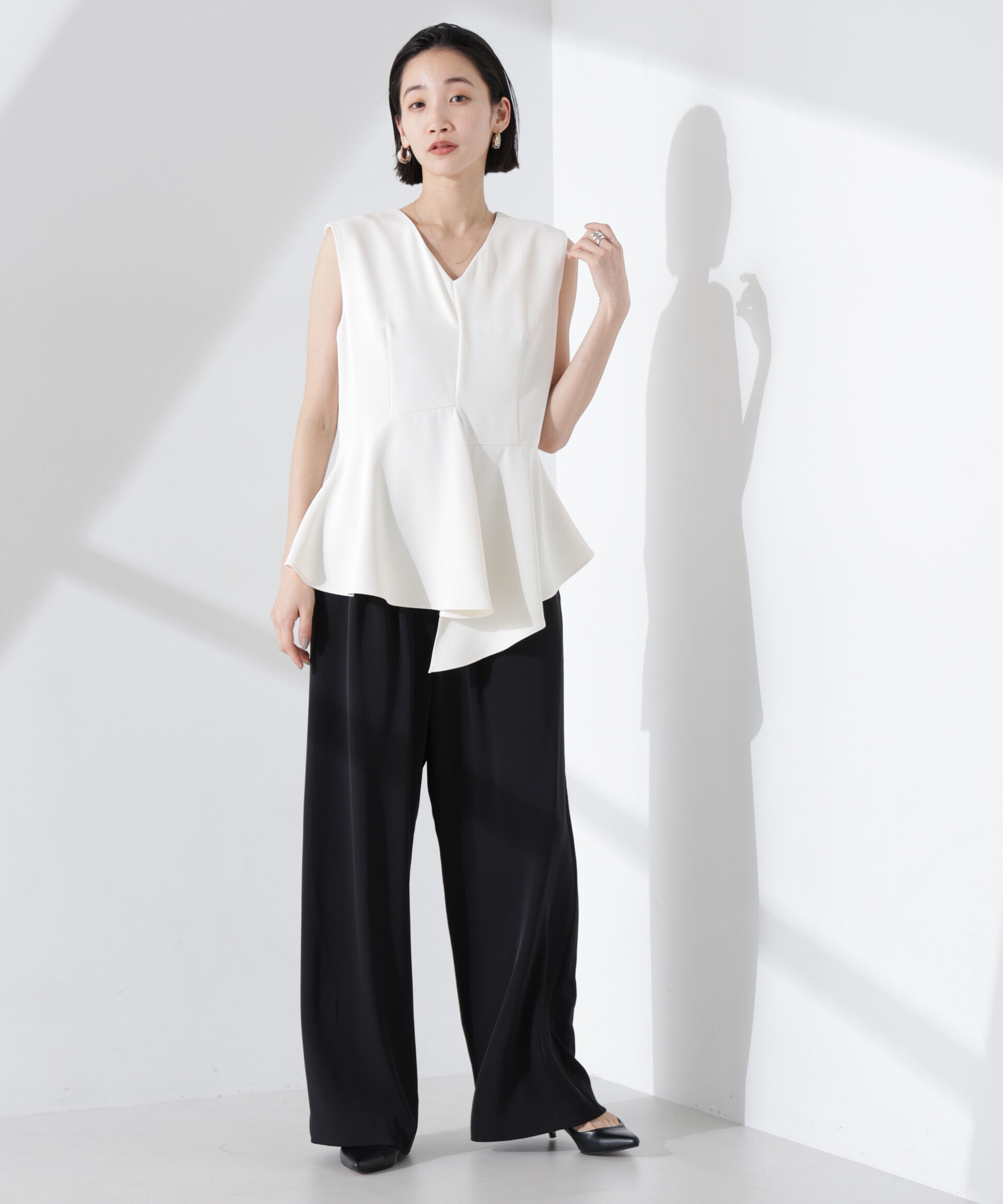 nano･universe「troisieme chaco/ダブルクロス 2WAYセットアップパンツ」|スーツ|