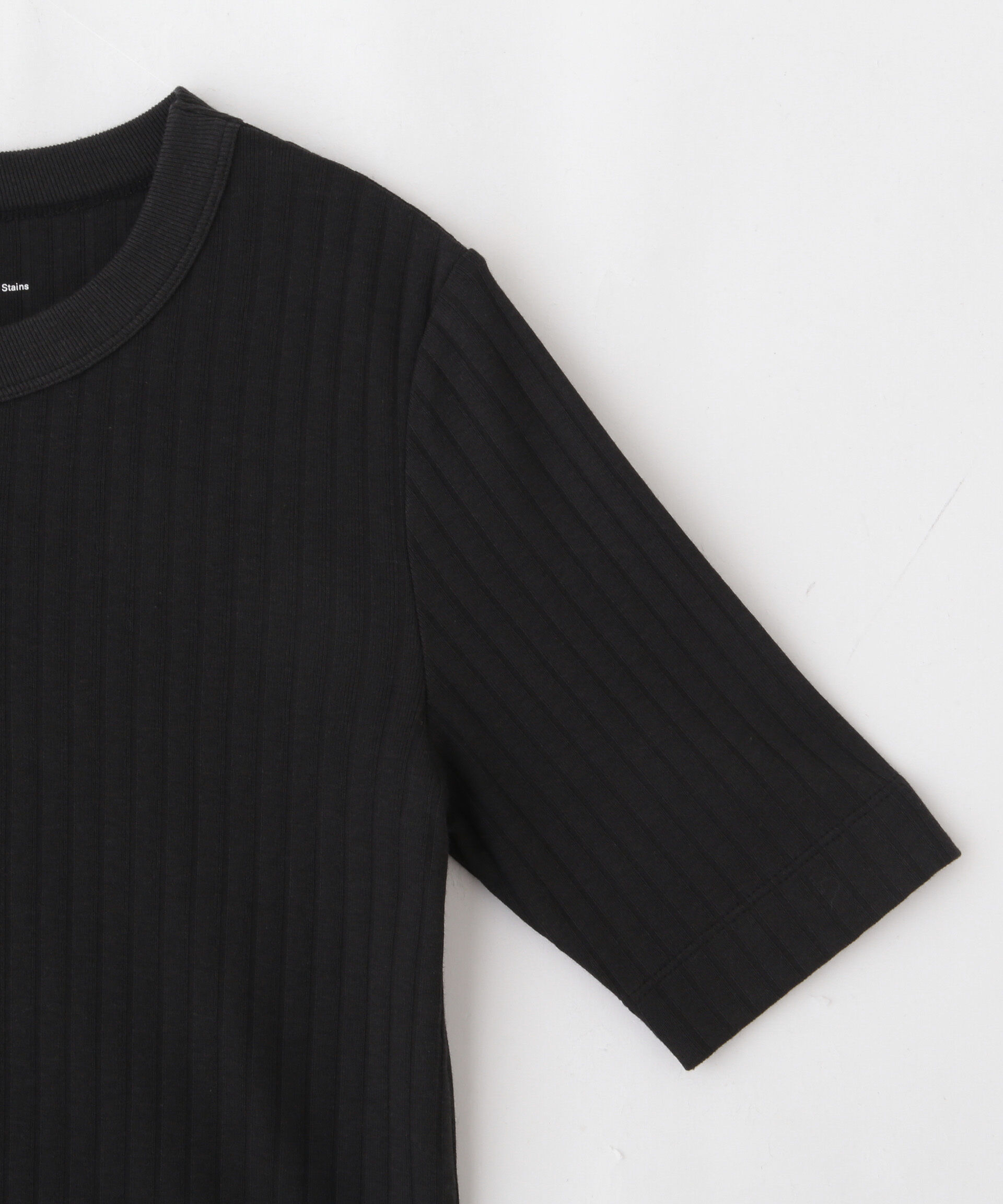 nano･universe「Anti Soaked(R) 汗染み防止クルーネックリブTシャツ」|Tシャツ・カットソー|