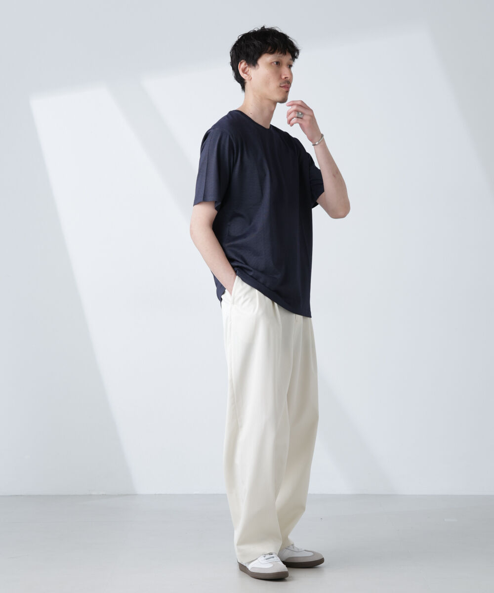 nano･universe「ソラーロライトストレッチクルーネックTシャツ(セットアップ可)」|Tシャツ・カットソー|