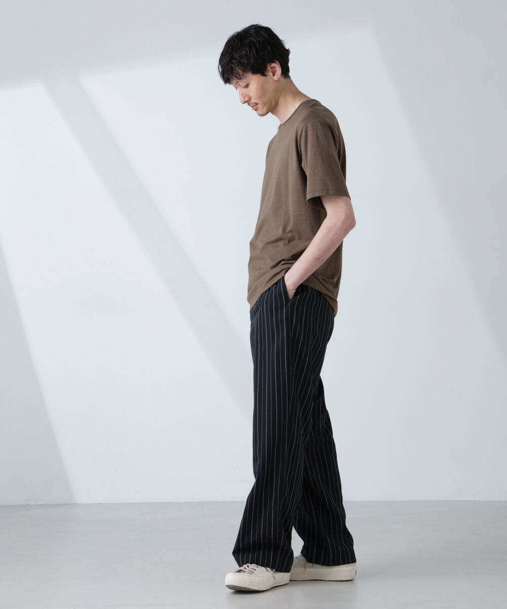 nano･universe「ソラーロライトストレッチクルーネックTシャツ(セットアップ可)」|Tシャツ・カットソー|