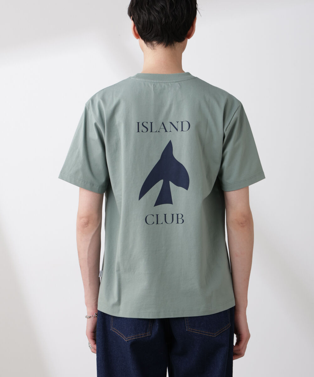 nano･universe「「NJ/CLUB」 ISLANDCLUBプリント Tシャツ」|Tシャツ・カットソー|