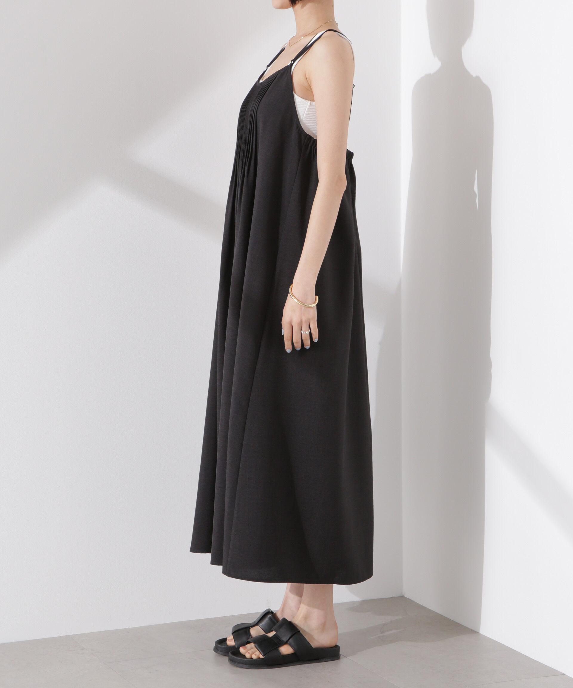 nano･universe「フロントピンタックキャミソールワンピース」|ワンピース|