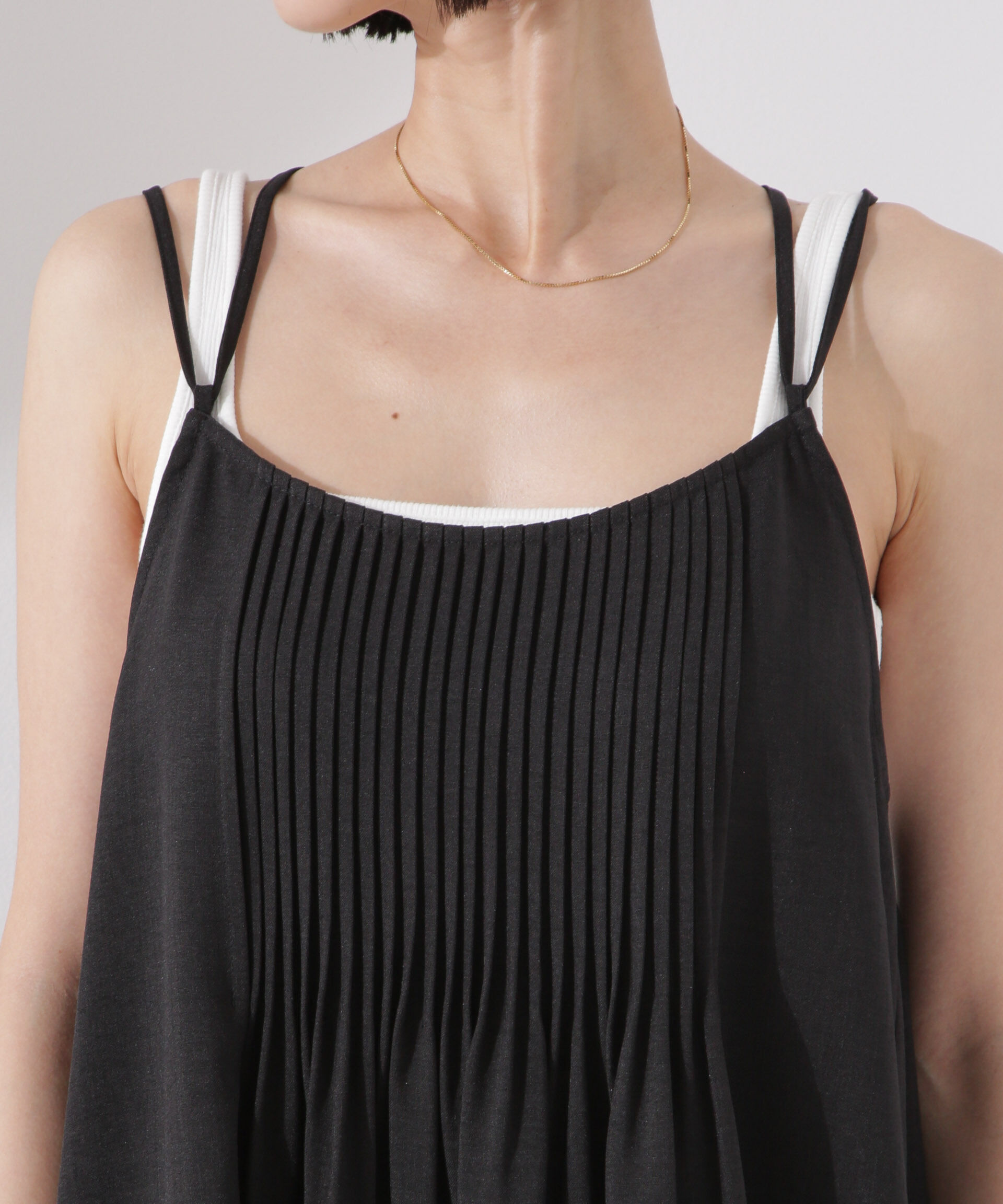 nano･universe「フロントピンタックキャミソールワンピース」|ワンピース|