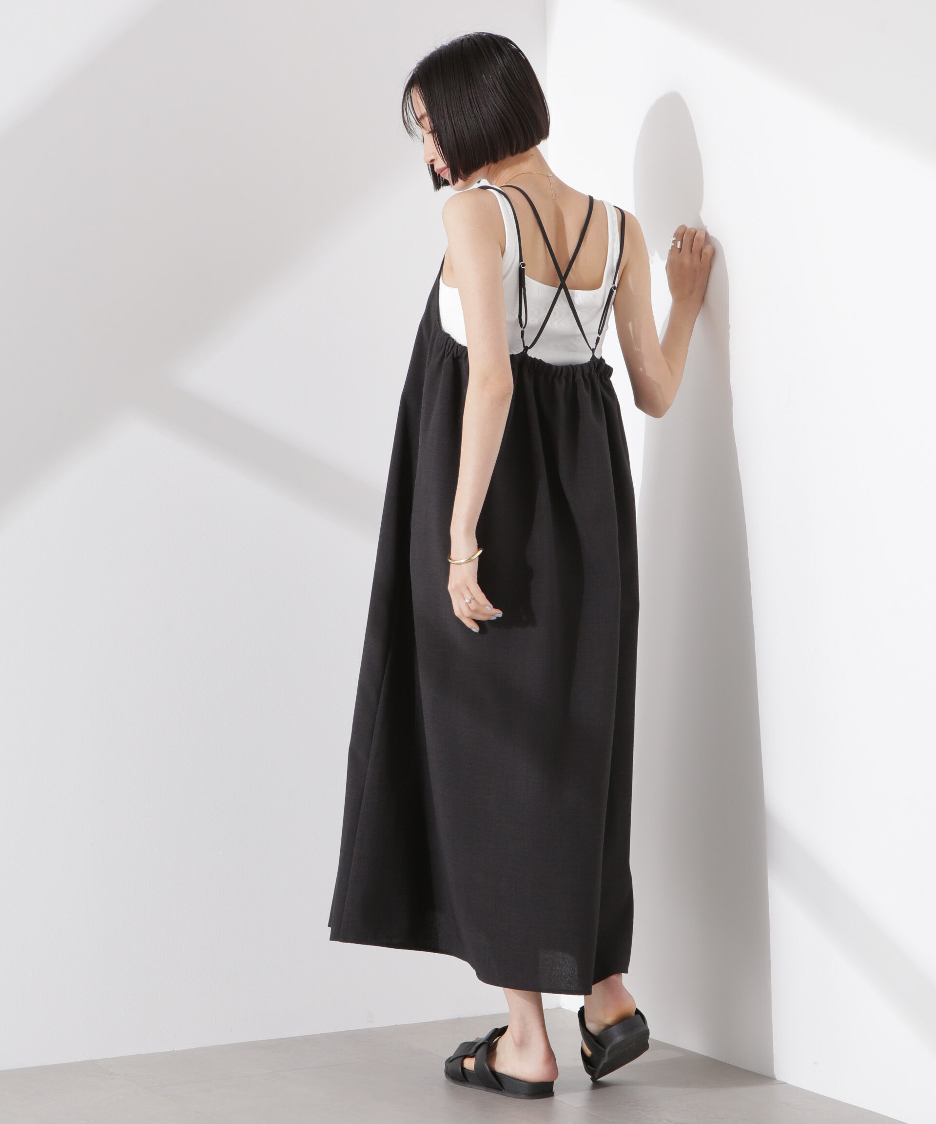 nano･universe「フロントピンタックキャミソールワンピース」|ワンピース|